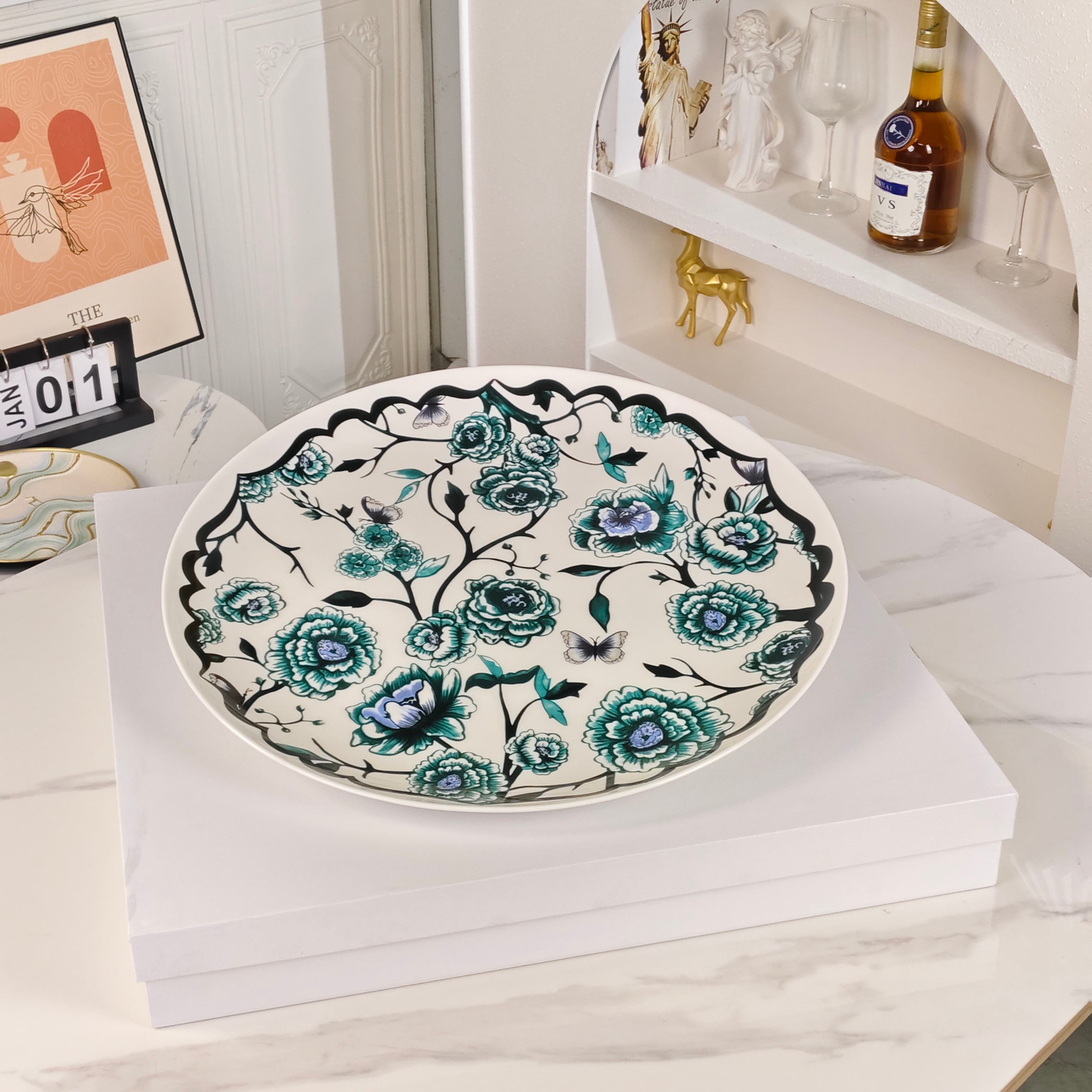 Dior – Granville Garden – 16-Inch Platter – Green - Comprehensive 4