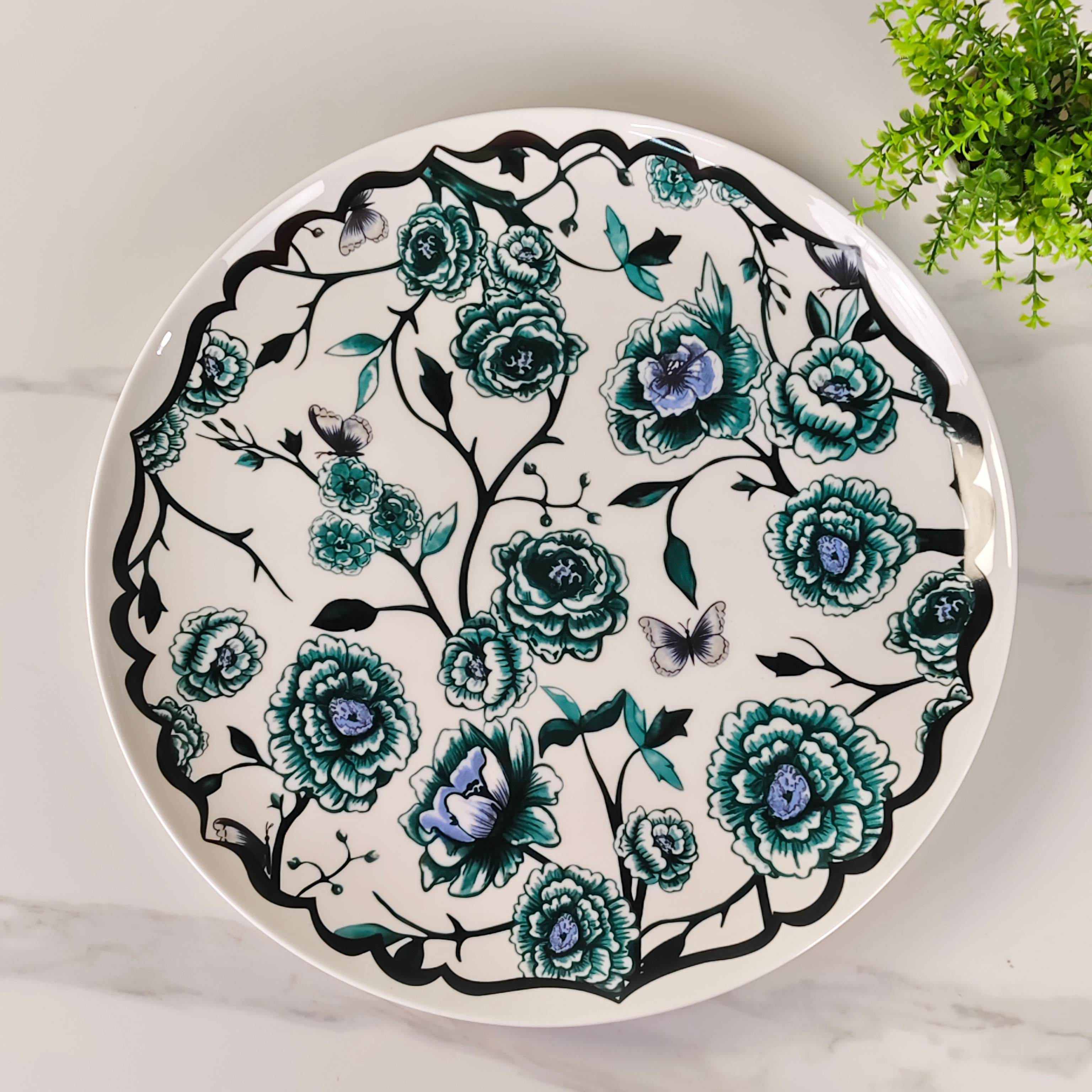 Dior – Granville Garden – 16-Inch Platter – Green - Comprehensive 7