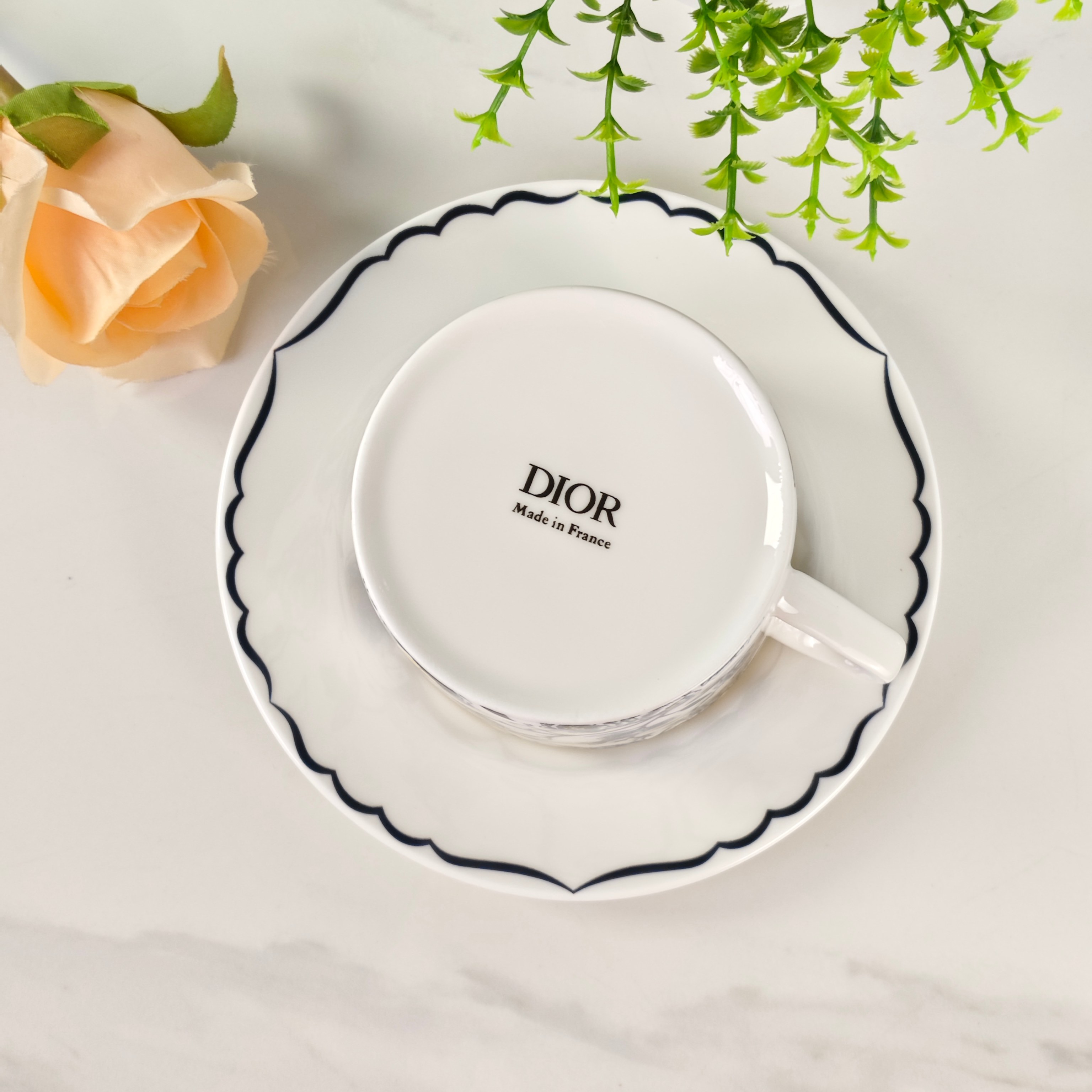 Dior Granville Garden Cup and Saucer Set (Pair) – Blue - Comprehensive 9