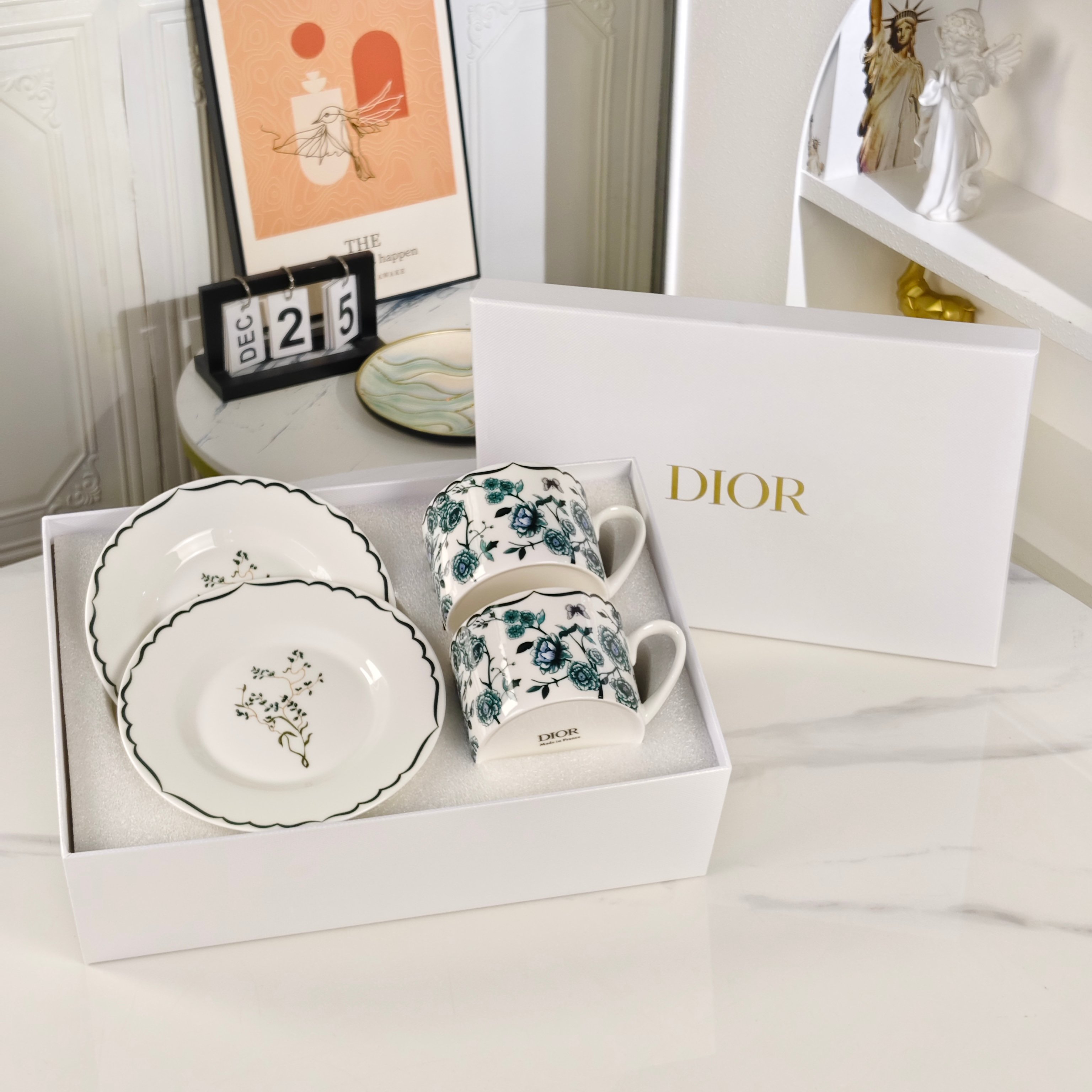 Dior – Granville Collection – Cup and Saucer Set – Green - Comprehensive 4