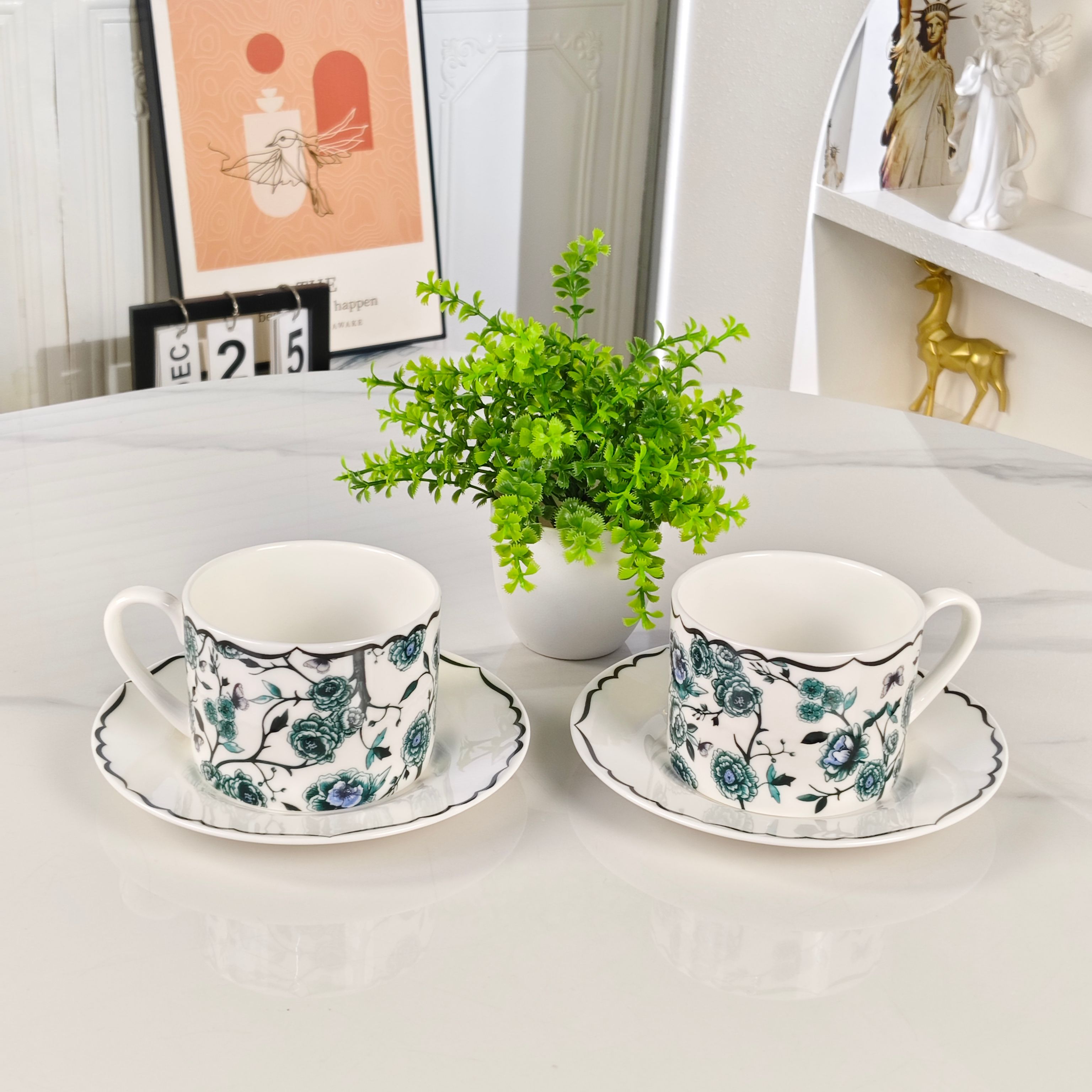Dior – Granville Collection – Cup and Saucer Set – Green - Comprehensive 6