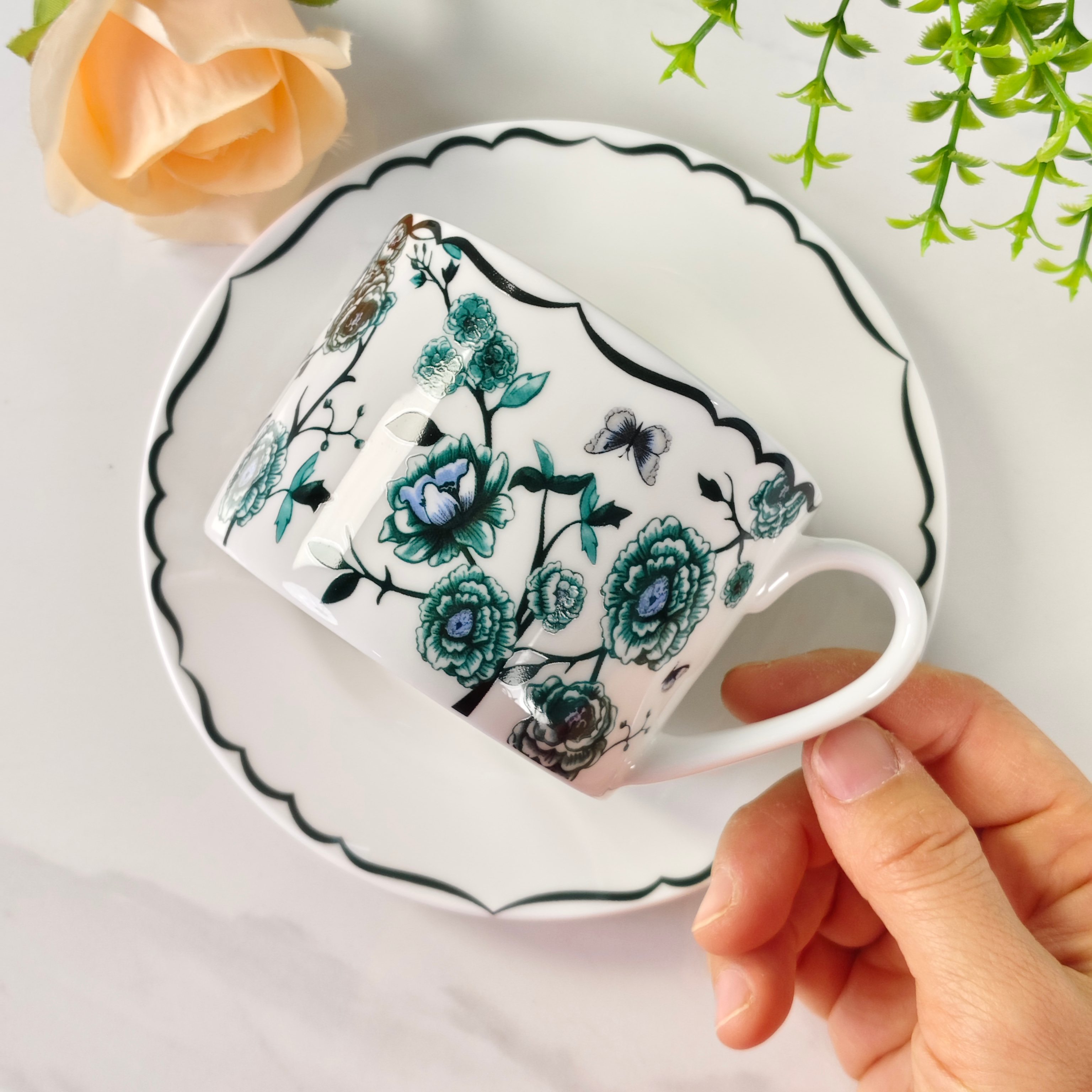Dior – Granville Collection – Cup and Saucer Set – Green - Comprehensive 9