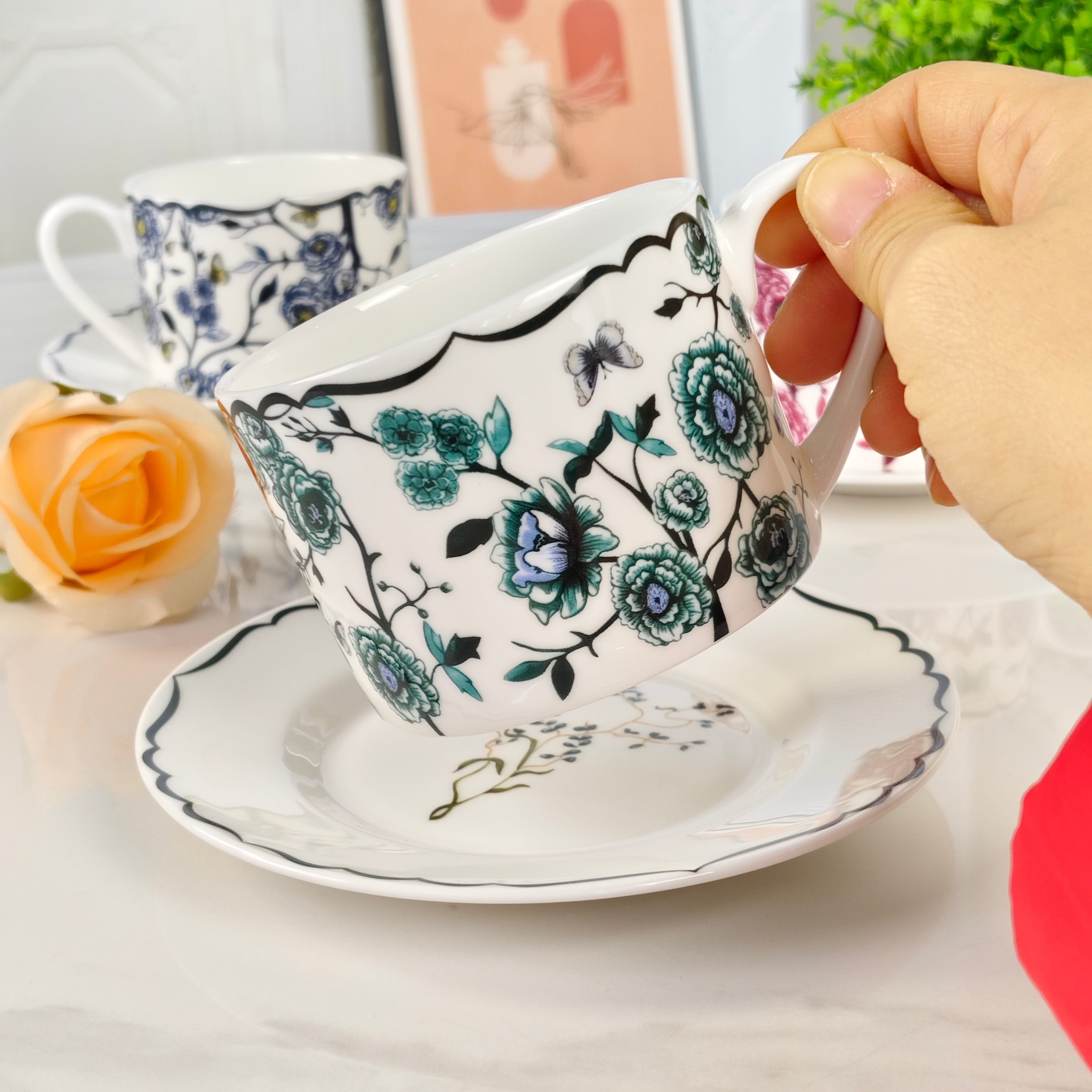 Dior – Granville Collection – Cup and Saucer Set – Green - Comprehensive 7