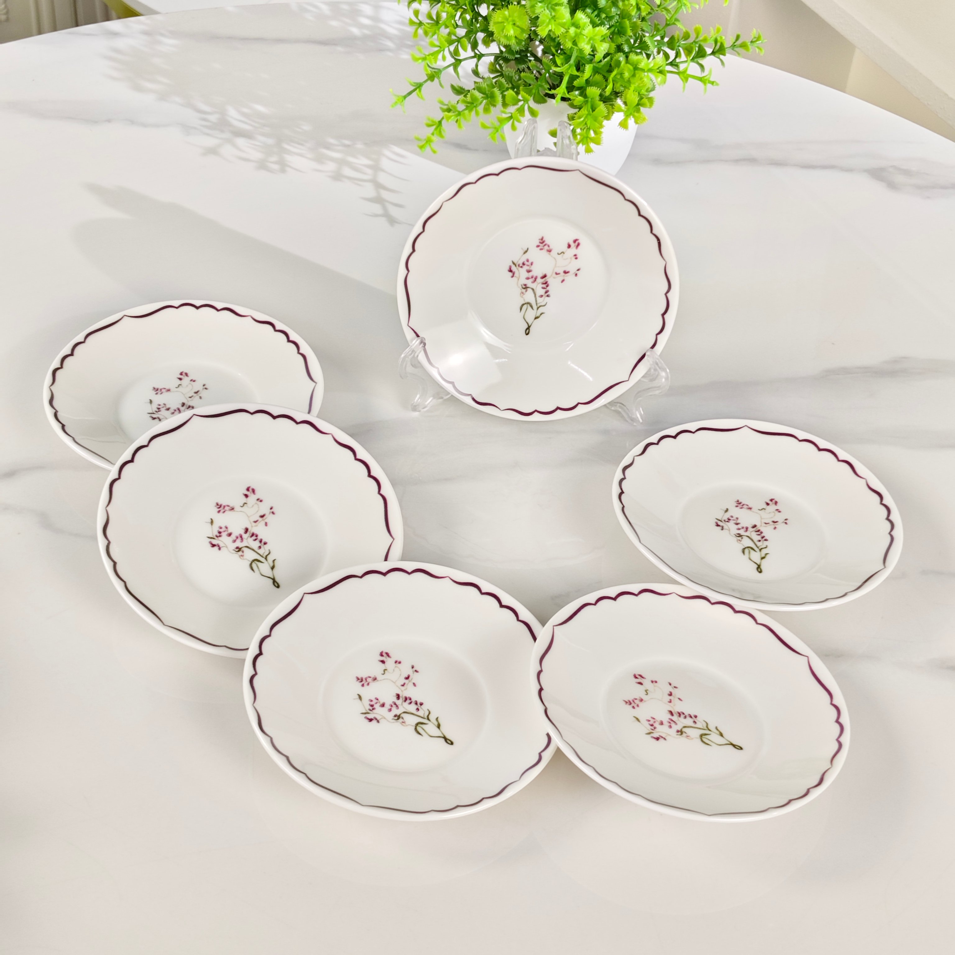 Dior – Granville Garden Espresso Set (6 Cups and 6 Saucers) – Purple - Comprehensive 9