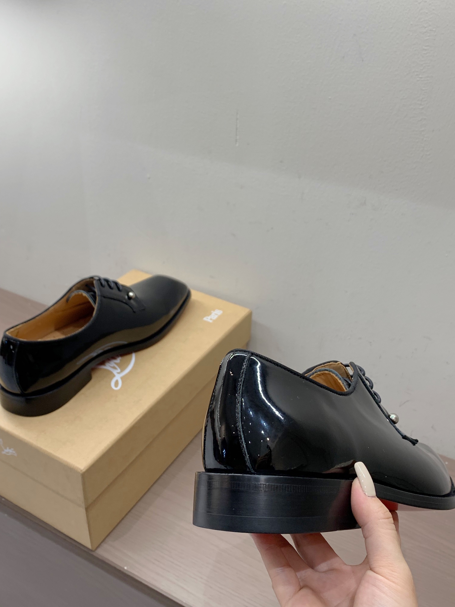 Christian Louboutin Style Leather Men's Shoes style reference detail image 6 from source 782773