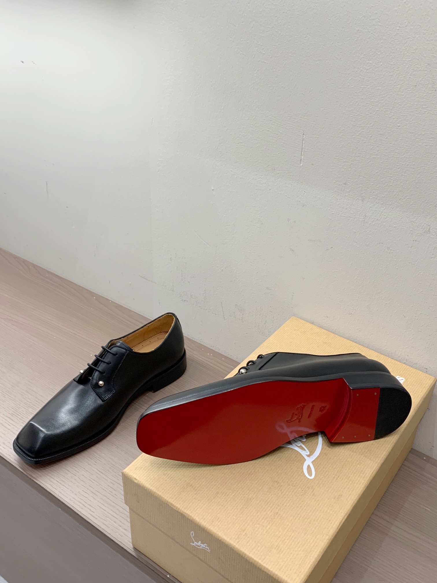 Christian Louboutin Style Leather Men's Shoes Men's Shoes Men's Shoes detail image 7 from source 782715