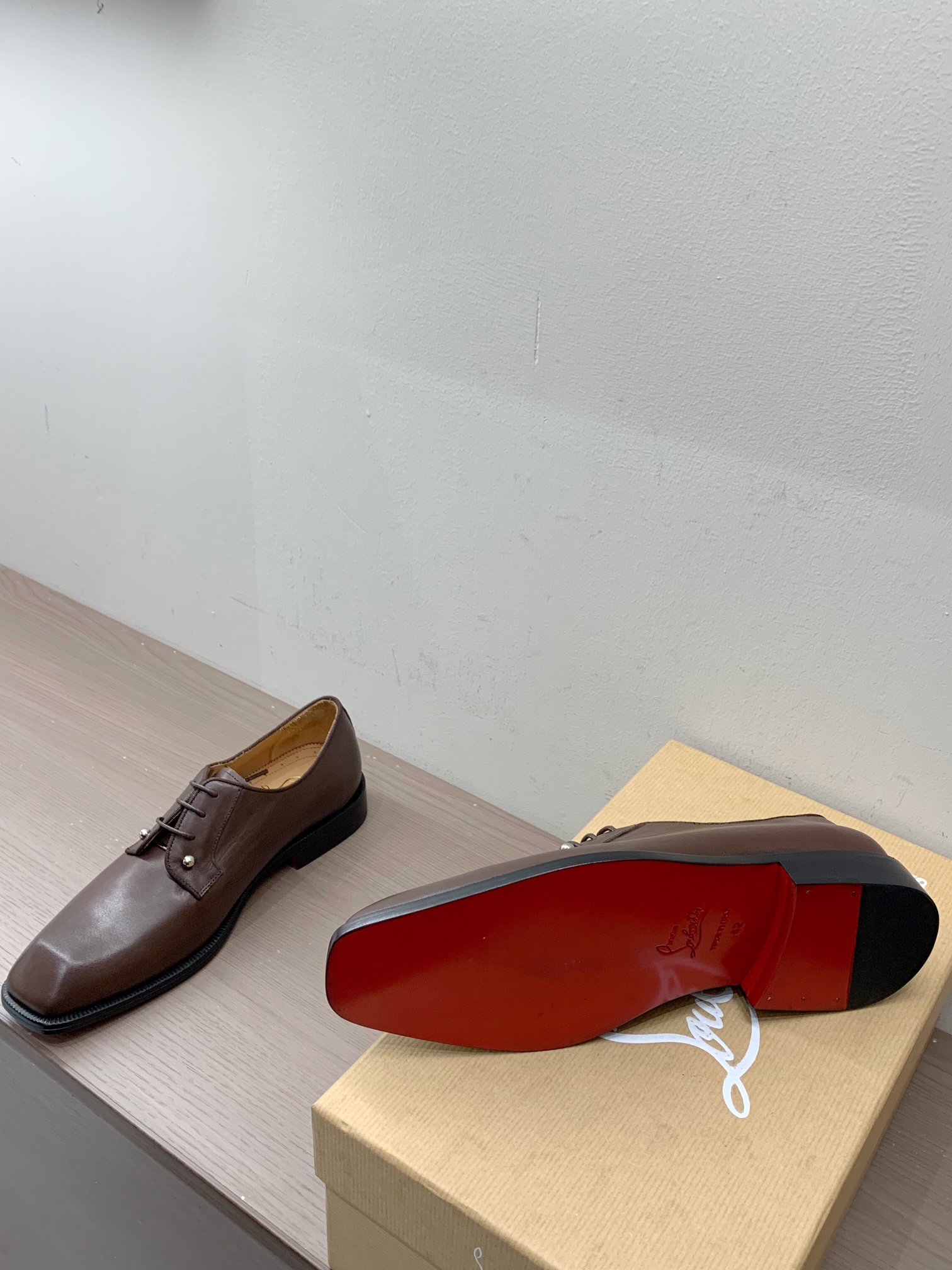 Christian Louboutin Style Leather Men's Shoes Men's Shoes Men's Shoes detail image 3 from source 782766