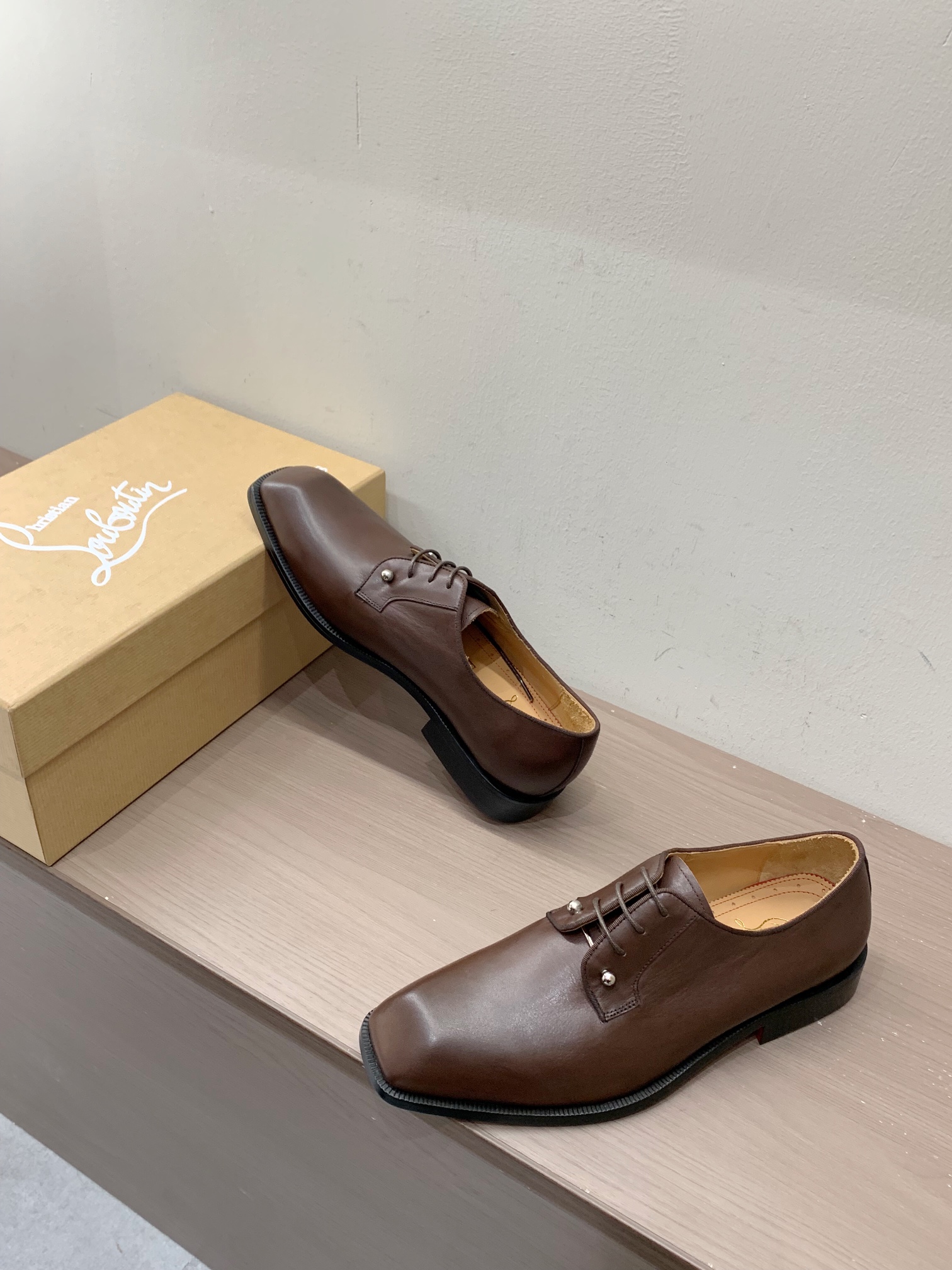 Christian Louboutin Style Leather Men's Shoes Men's Shoes Men's Shoes detail image 7 from source 782766