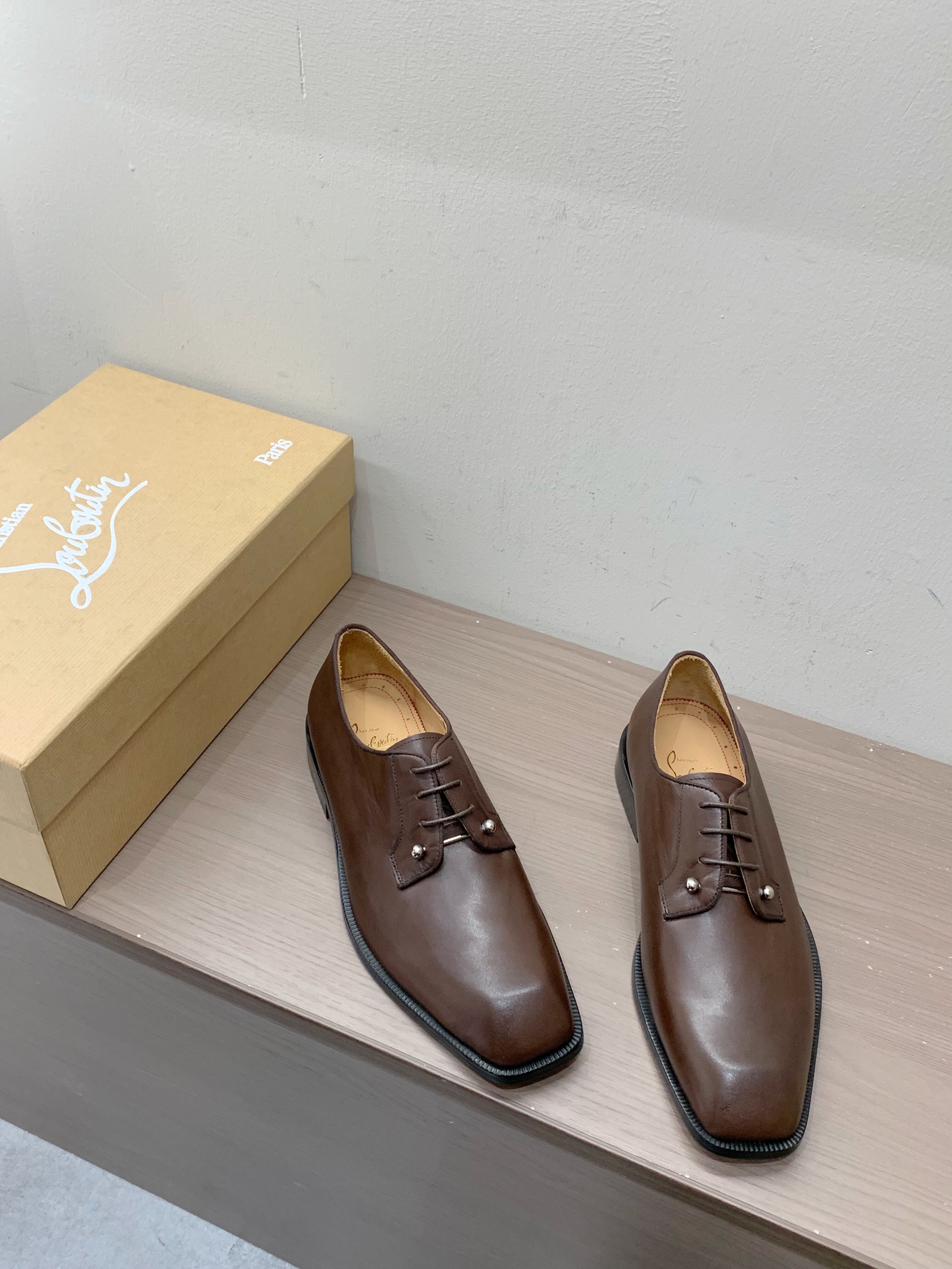 Christian Louboutin Style Leather Men's Shoes Men's Shoes Men's Shoes detail image 6 from source 782766