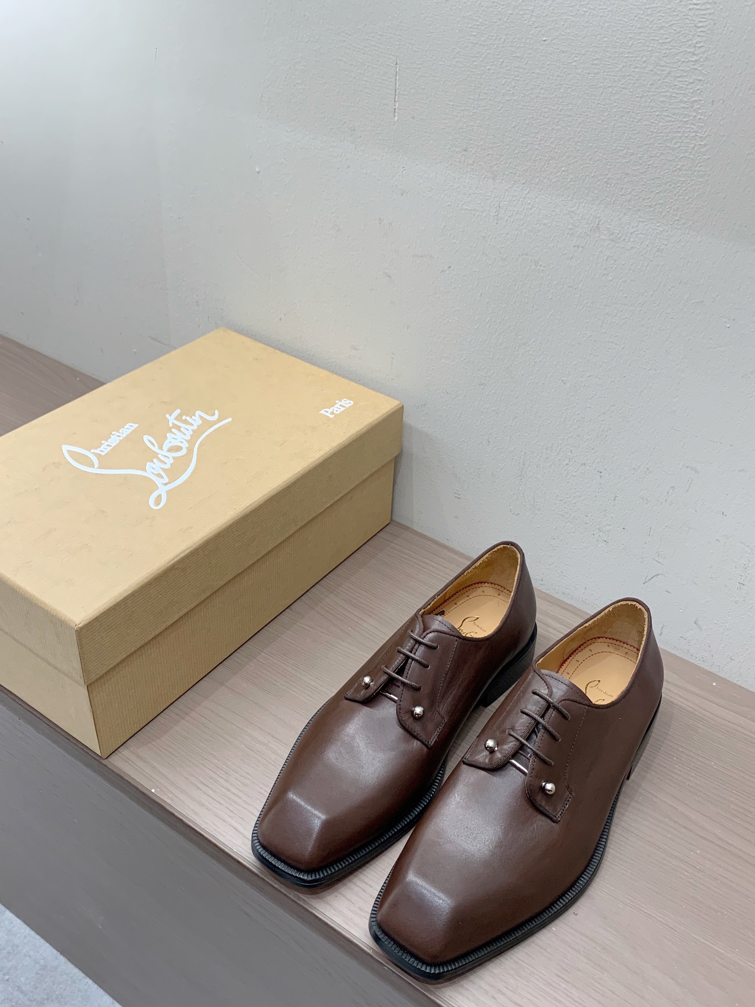 Christian Louboutin Style Leather Men's Shoes Men's Shoes Men's Shoes detail image 4 from source 782766