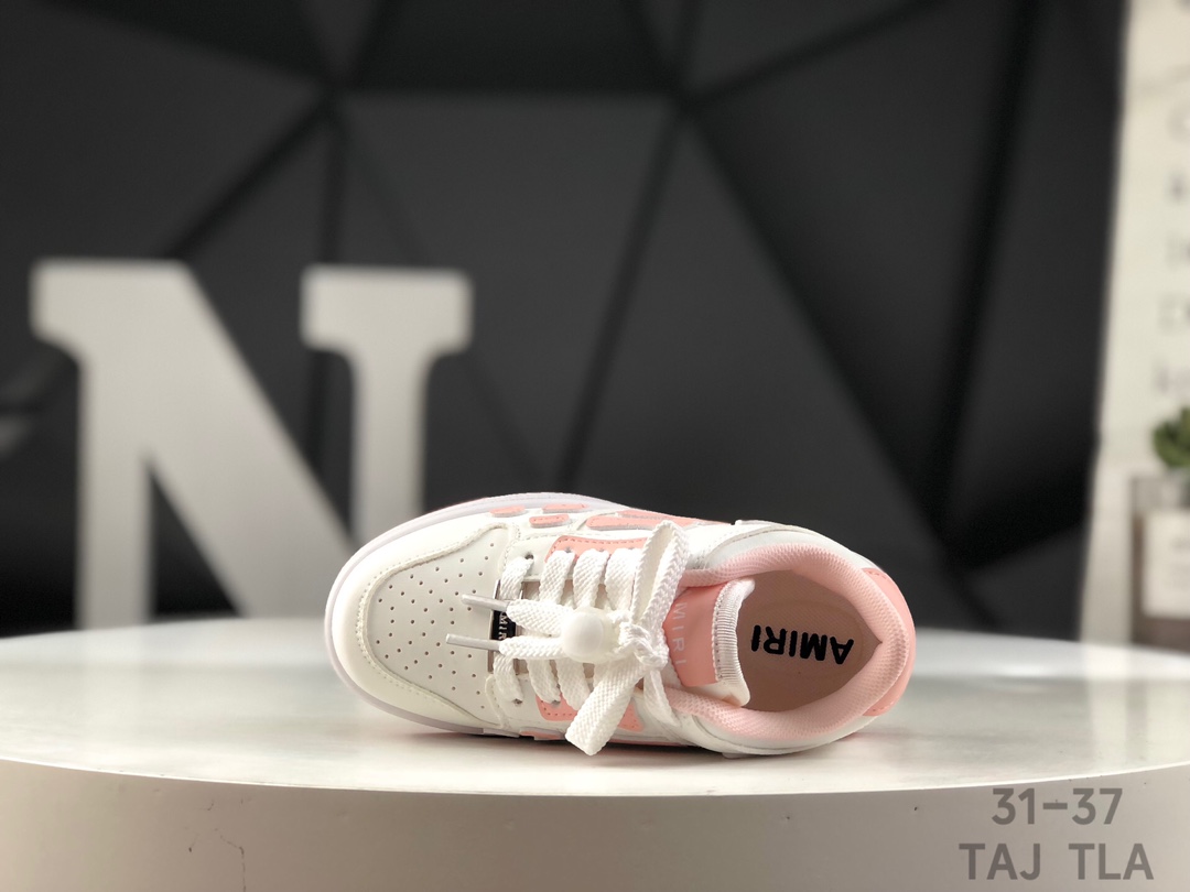 图片[3]-🔻精品童鞋🔥 💘AMIRI骨骼骨头童鞋王一博明星同款真皮透气百搭板鞋💖🔥 🍒鹿师兄同款小众国潮ins风硬核概念低帮运动休闲小白鞋🍇 🌹盒里另配鞋带扣子两个，可以系带也可以用扣子🌹 尺码：26-37 TAJ TLA-选品中心