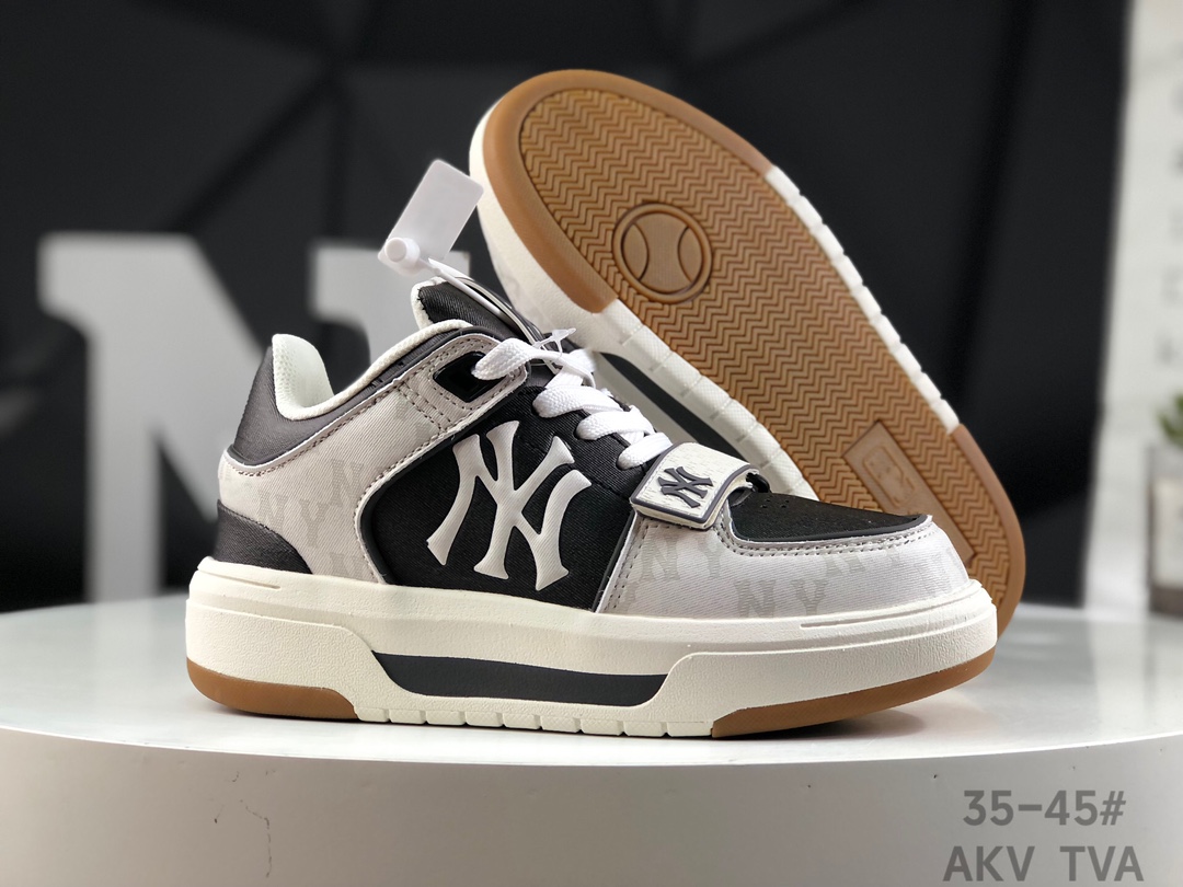 MLB Chunky Liner with NY Yankees Sticker: Lightweight Sports Shoes with MD Soles. - 图片 5