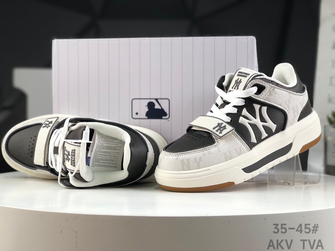 MLB Chunky Liner with NY Yankees Sticker: Lightweight Sports Shoes with MD Soles. - 图片 9