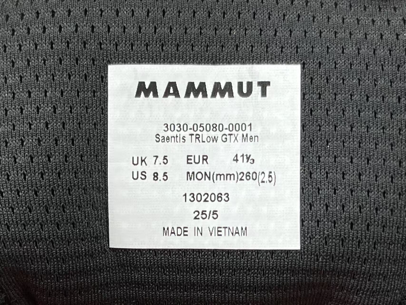  
【专柜版 猛犸象】MAMMUT猛犸象 Saentis TR Low 舒适百搭防滑耐磨 低帮跑步鞋 男