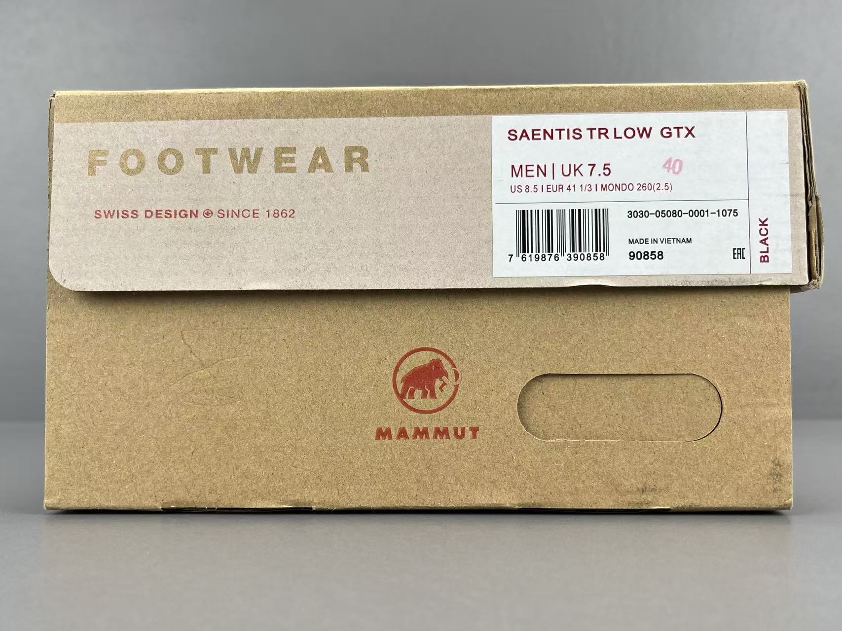  
【专柜版 猛犸象】MAMMUT猛犸象 Saentis TR Low 舒适百搭防滑耐磨 低帮跑步鞋 男