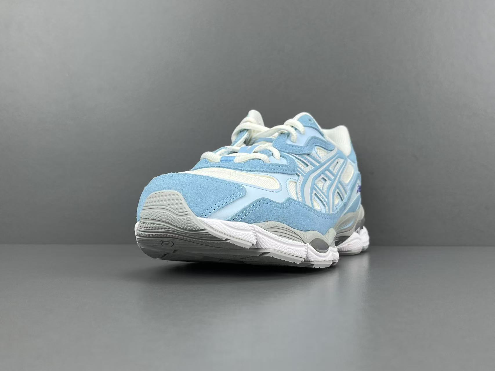  
【新Plus版 亚瑟士】Asics GEL-NYC系列 舒适百搭 低帮 休闲跑步鞋 男女同款 白蓝
