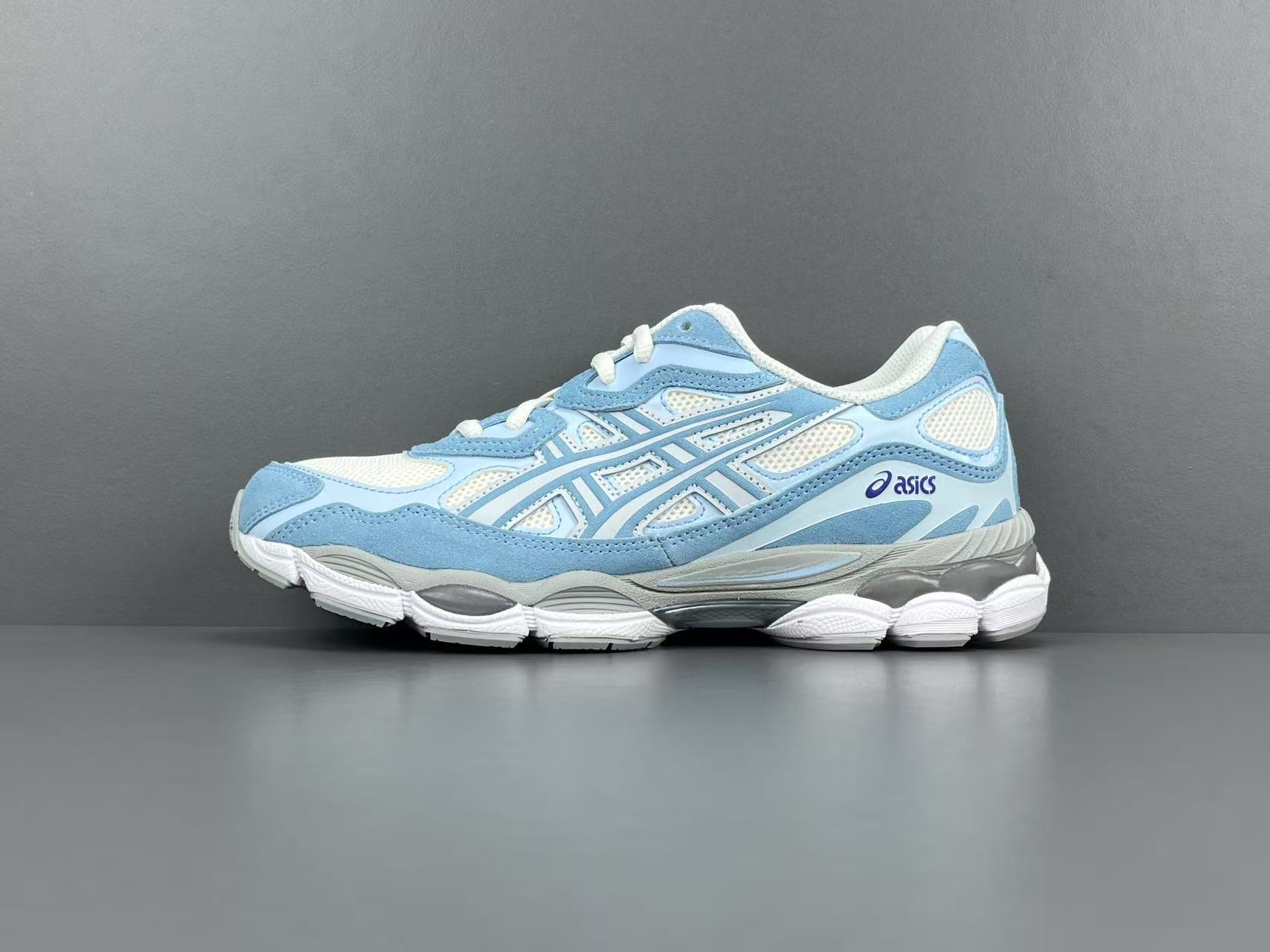  
【新Plus版 亚瑟士】Asics GEL-NYC系列 舒适百搭 低帮 休闲跑步鞋 男女同款 白蓝
