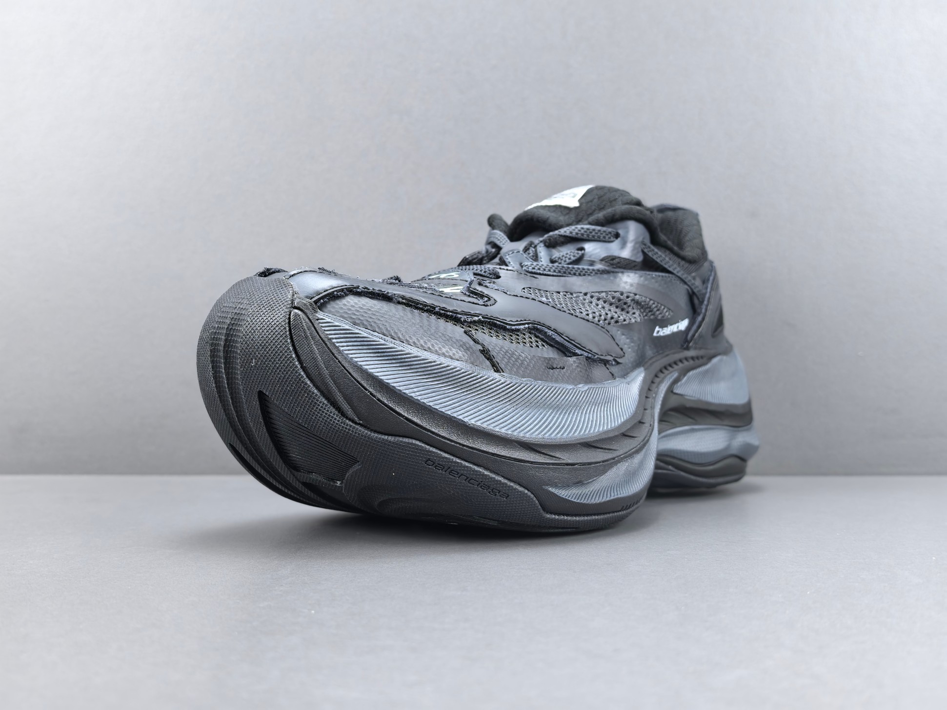 P 【外贸版 巴黎26代】Balenciaga巴黎世家 Jet 压纹印花 圆头厚底4.25cm 低帮 老