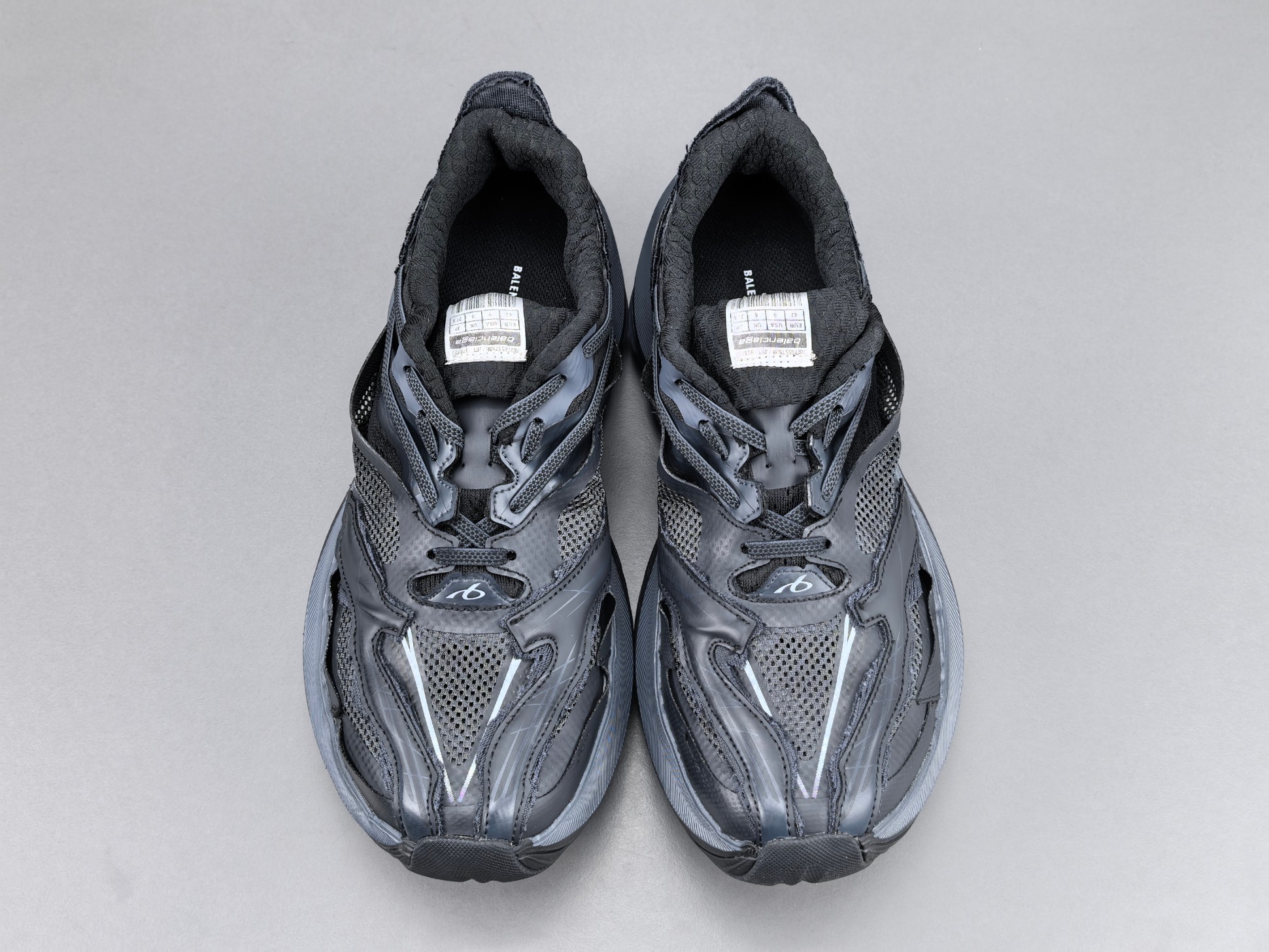 P 【外贸版 巴黎26代】Balenciaga巴黎世家 Jet 压纹印花 圆头厚底4.25cm 低帮 老