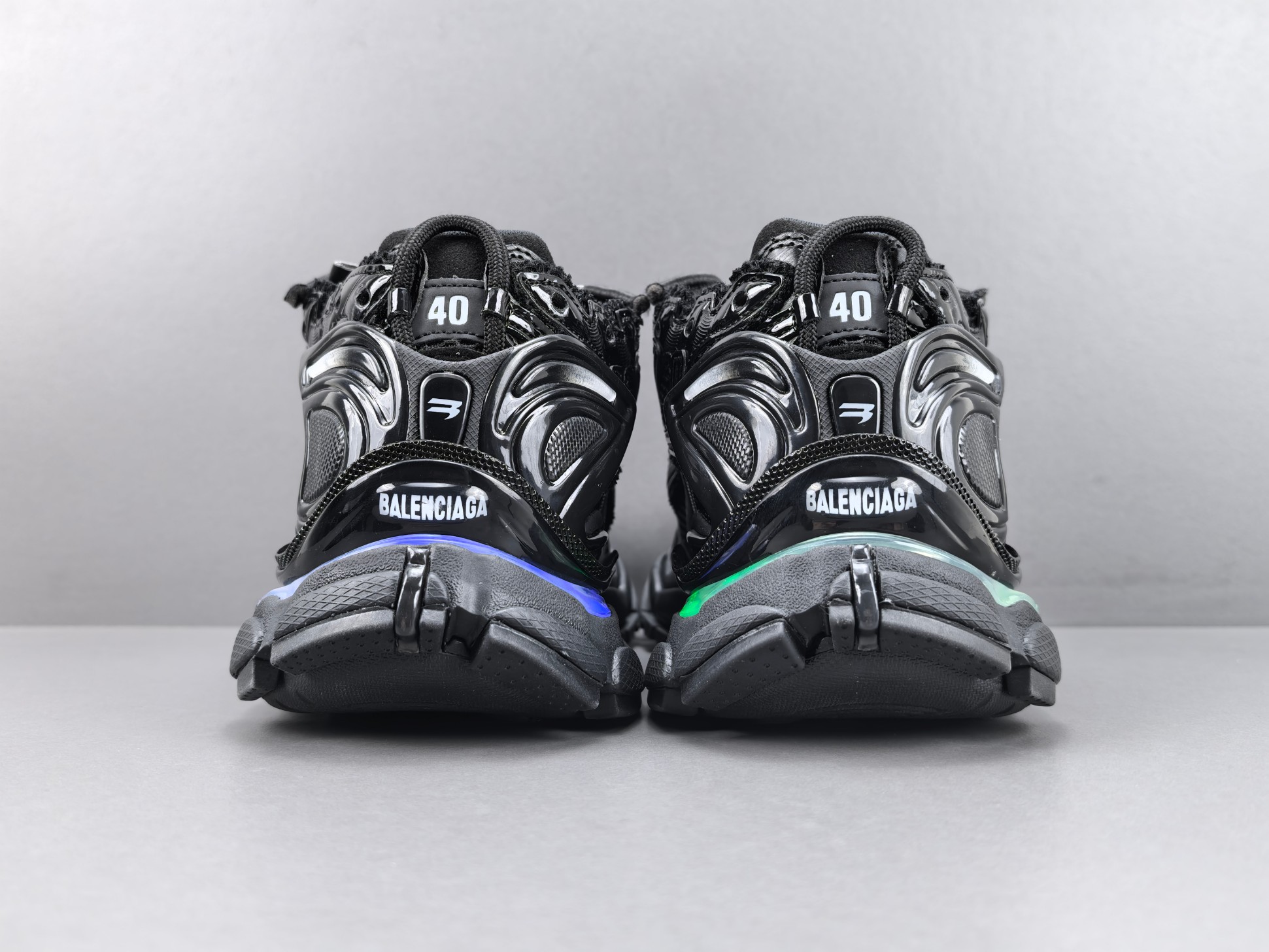 P 【外贸版 巴黎7.5LED】Balenciaga巴黎世家 Runner Led 圆头系带 低帮 老爹