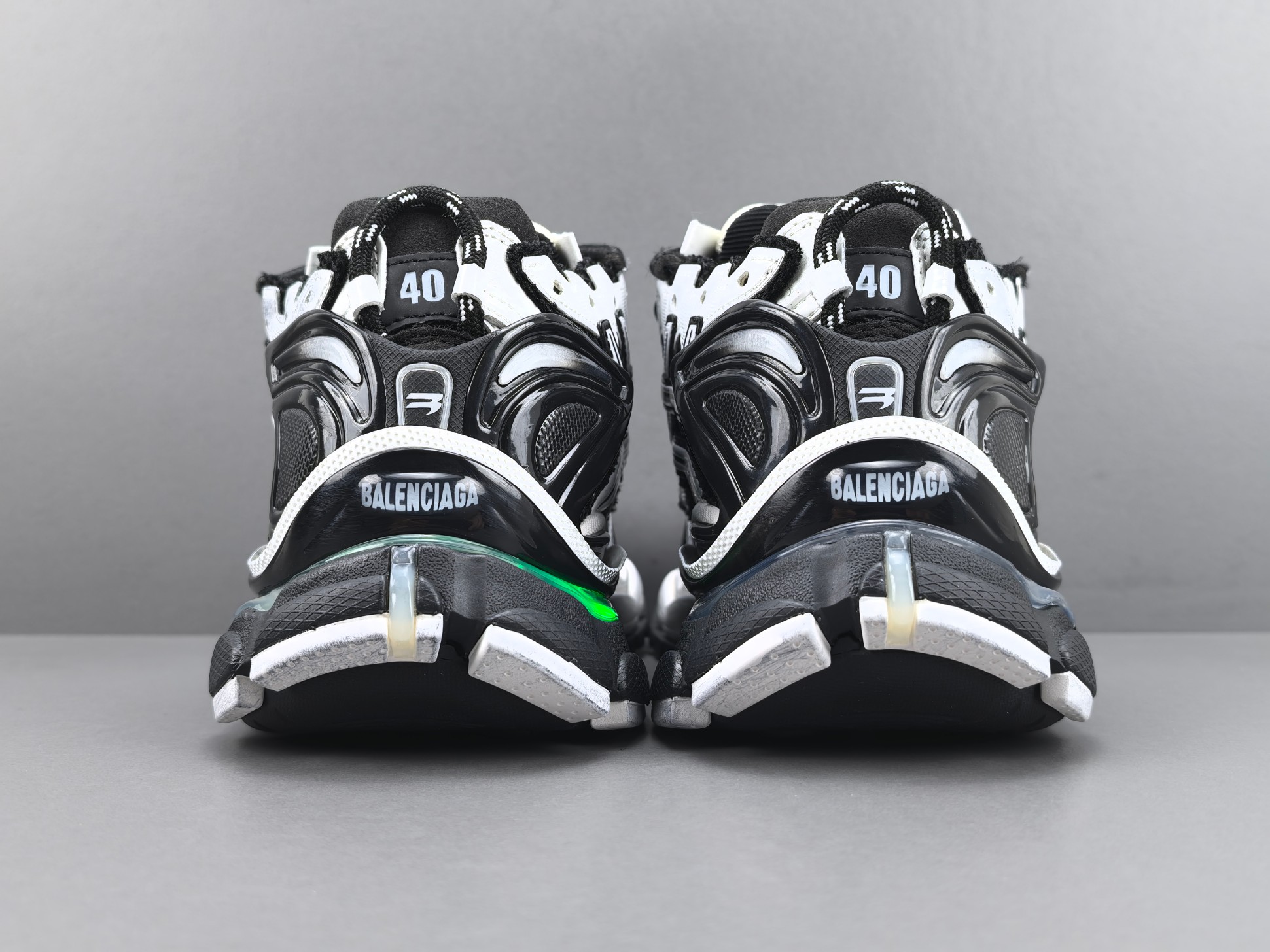 P 【外贸版 巴黎7.5LED】Balenciaga巴黎世家 Runner Led 圆头系带 低帮 老爹