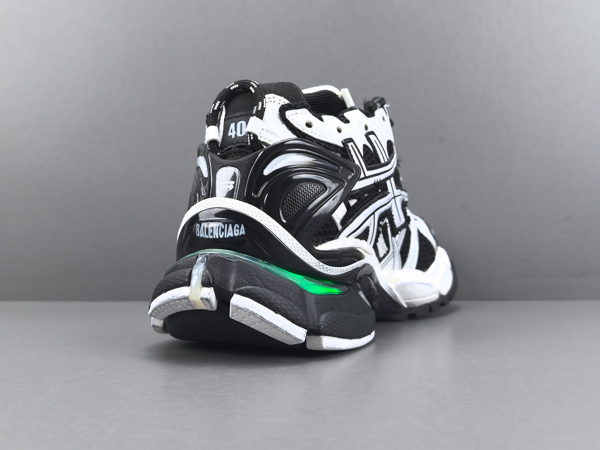 P 【外贸版 巴黎7.5LED】Balenciaga巴黎世家 Runner Led 圆头系带 低帮 老爹