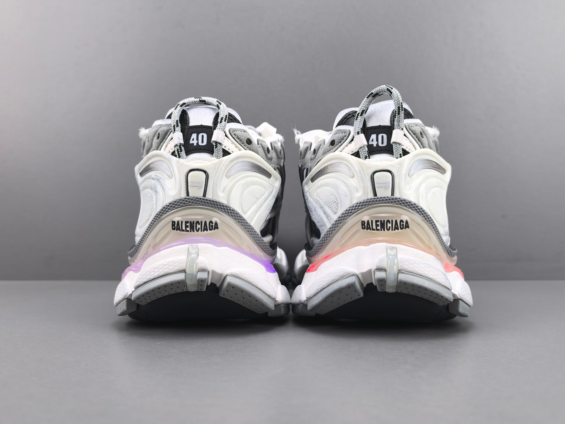 P 【外贸版 巴黎7.5LED】Balenciaga巴黎世家 Runner Led 圆头系带 低帮 老爹