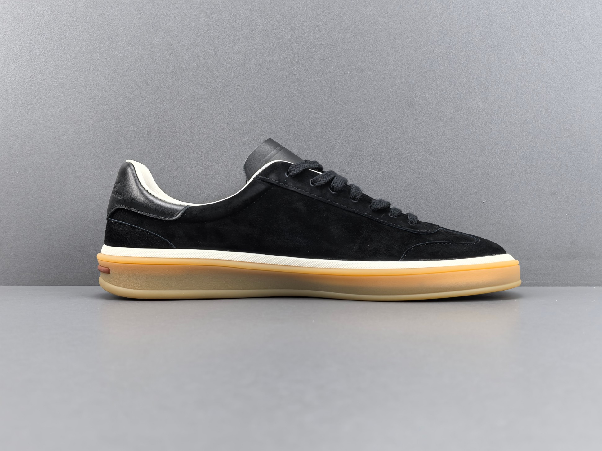 Loro Piana Tennis Walk черные замшевые кроссовки