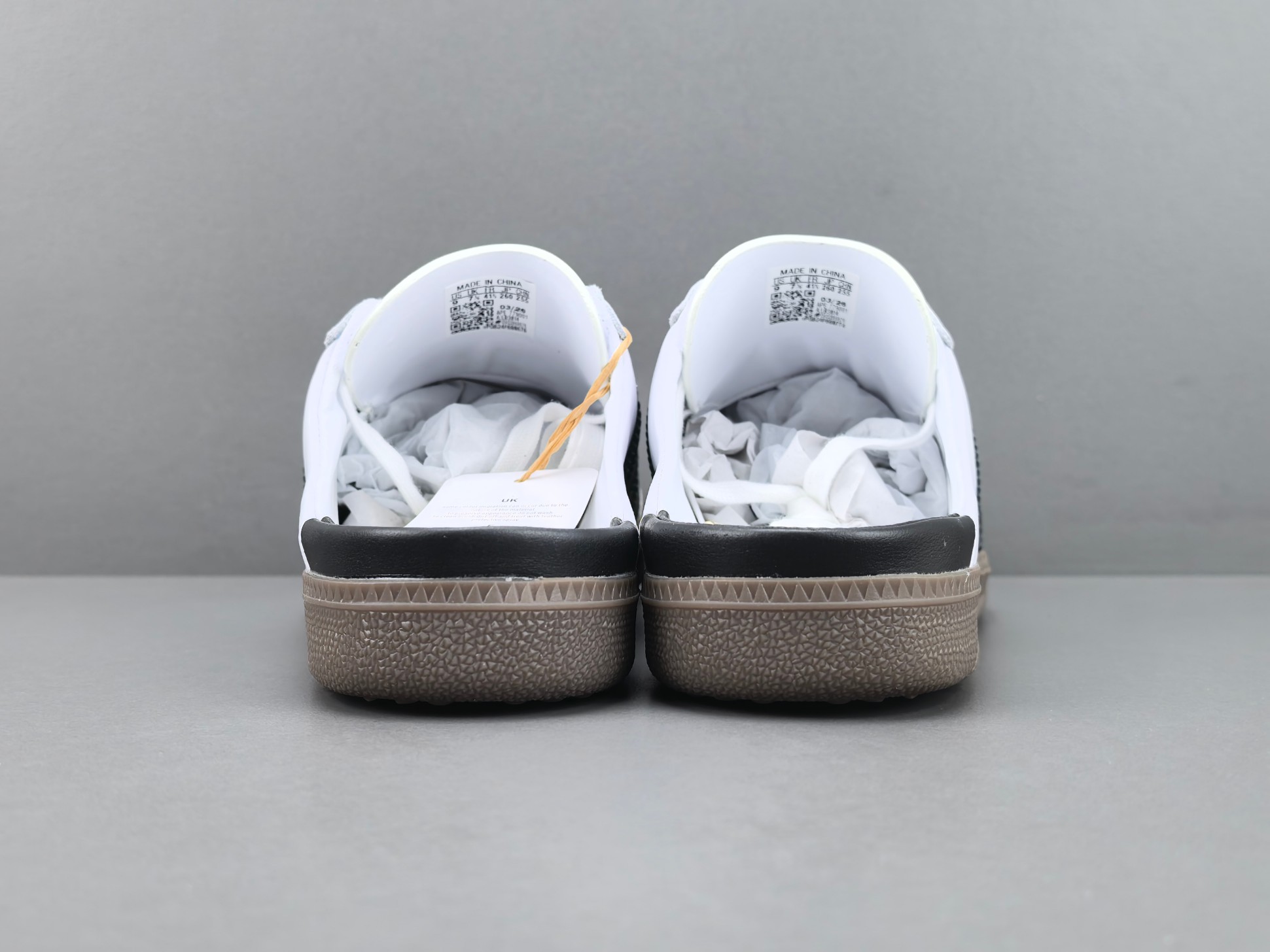【纯原版 阿迪】adidas originals SAMBA OG 三叶草拼色一脚蹬 无特殊功能包头拖鞋