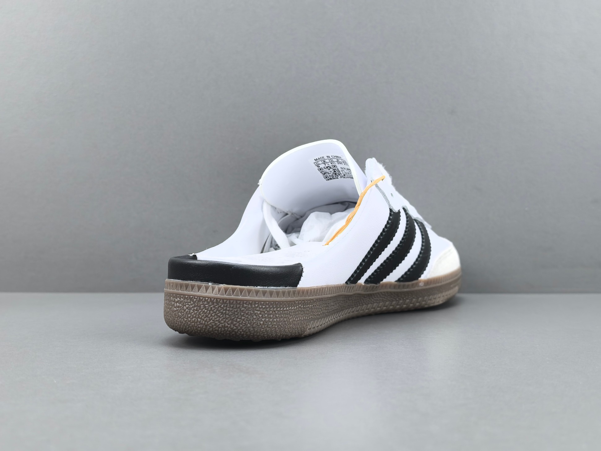 【纯原版 阿迪】adidas originals SAMBA OG 三叶草拼色一脚蹬 无特殊功能包头拖鞋