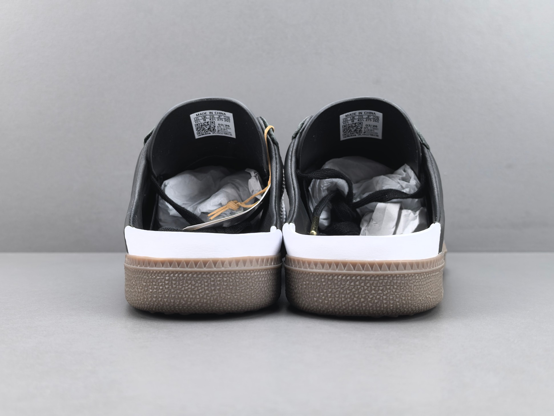 【纯原版 阿迪】adidas originals SAMBA OG 三叶草拼色一脚蹬 无特殊功能包头拖鞋