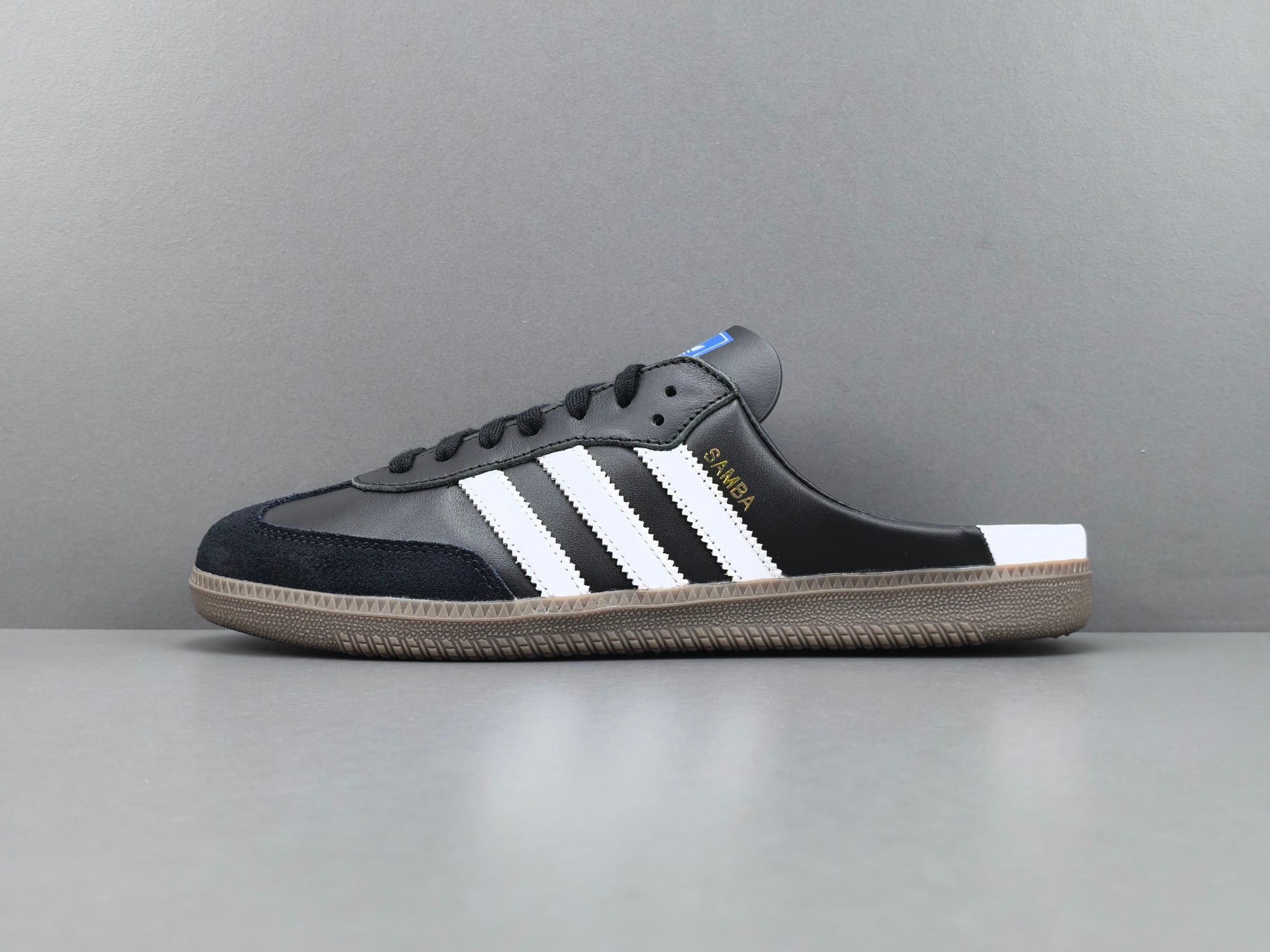 【纯原版 阿迪】adidas originals SAMBA OG 三叶草拼色一脚蹬 无特殊功能包头拖鞋