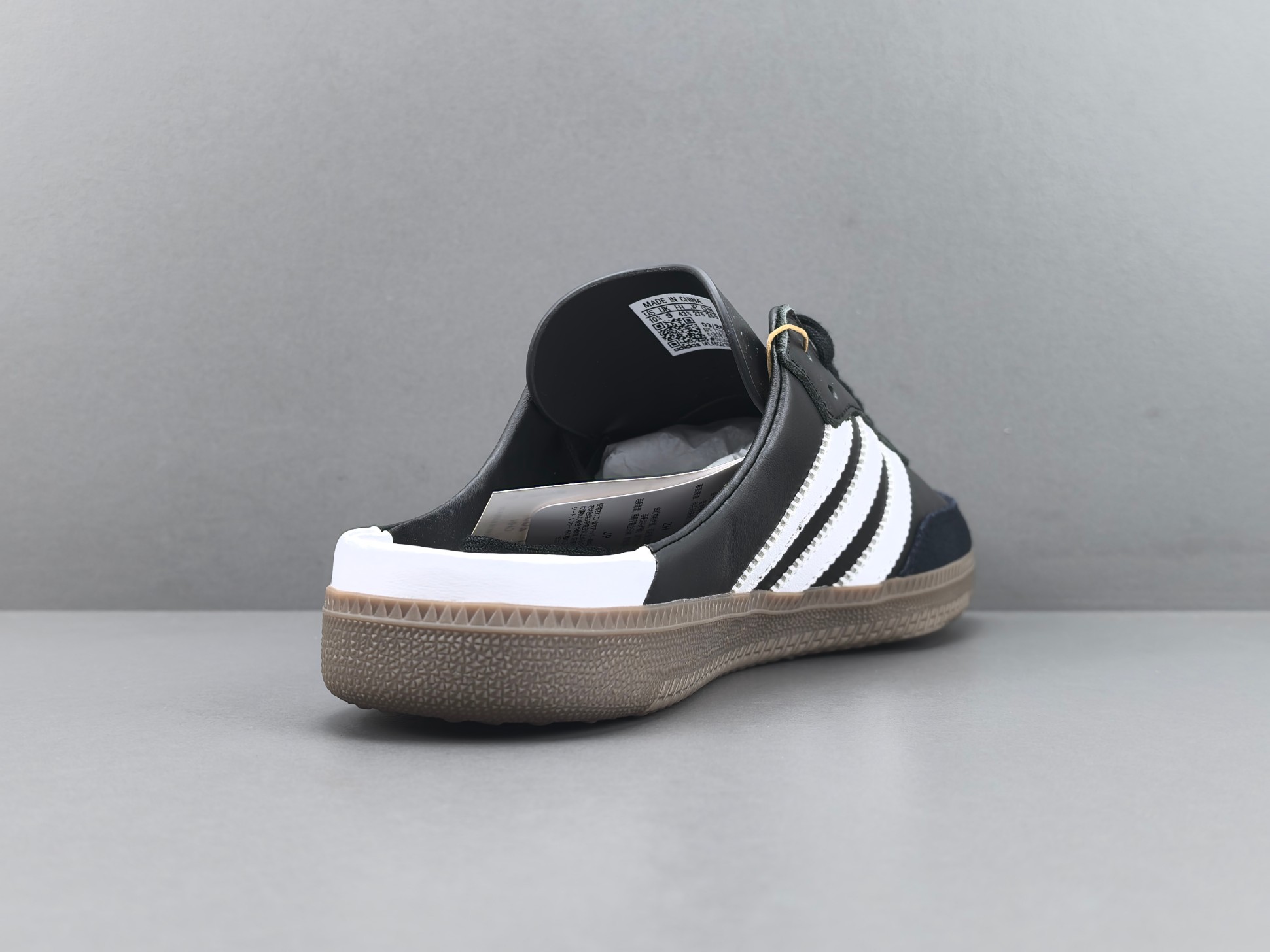 【纯原版 阿迪】adidas originals SAMBA OG 三叶草拼色一脚蹬 无特殊功能包头拖鞋