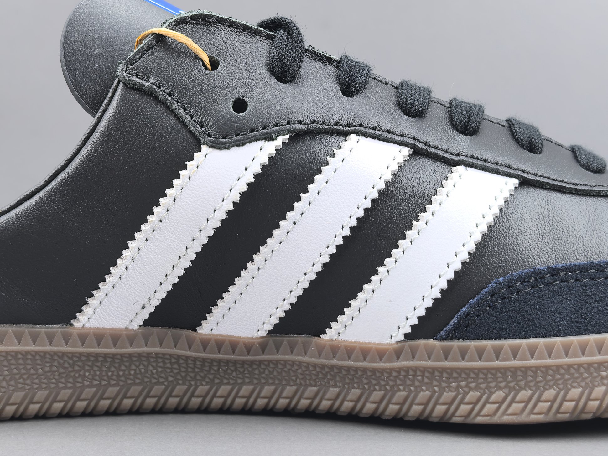 【纯原版 阿迪】adidas originals SAMBA OG 三叶草拼色一脚蹬 无特殊功能包头拖鞋