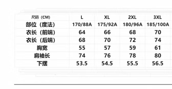💰184
Arcteryx始祖鸟软壳防风防水拉链连帽多口袋纯色冲锋衣外套夹克 
专柜同款，万针刺绣大鸟，一款可以上（得物）的精品外套
春秋冬三季都可以穿
始祖鸟新款重工重新软壳冲锋衣秋冬户外登山旅行夹克情侣款
防风防雨冲锋衣连帽外套。城市户外轻量化 防风防水 简约纯色百搭夹克冲锋衣外套 户外防水冲锋衣、秋冬防风保暖软壳 、耐磨而高度防风的外层，底料舒适保暖、活动自如，带来更好的防风防水保暖性，
表现突出，面料是定制的防水防风透气户外极轻量化的一件冲锋衣夹克、重量更轻这件夹克设计简洁而通用
YYK拉链，带来更好的防风防水保暖性，这款防风透气的连帽衣是追求灵活性的登山者的理想选择。
颜色：黑色，
尺码：L，xL，2xL，3xL
尺码详情看图九