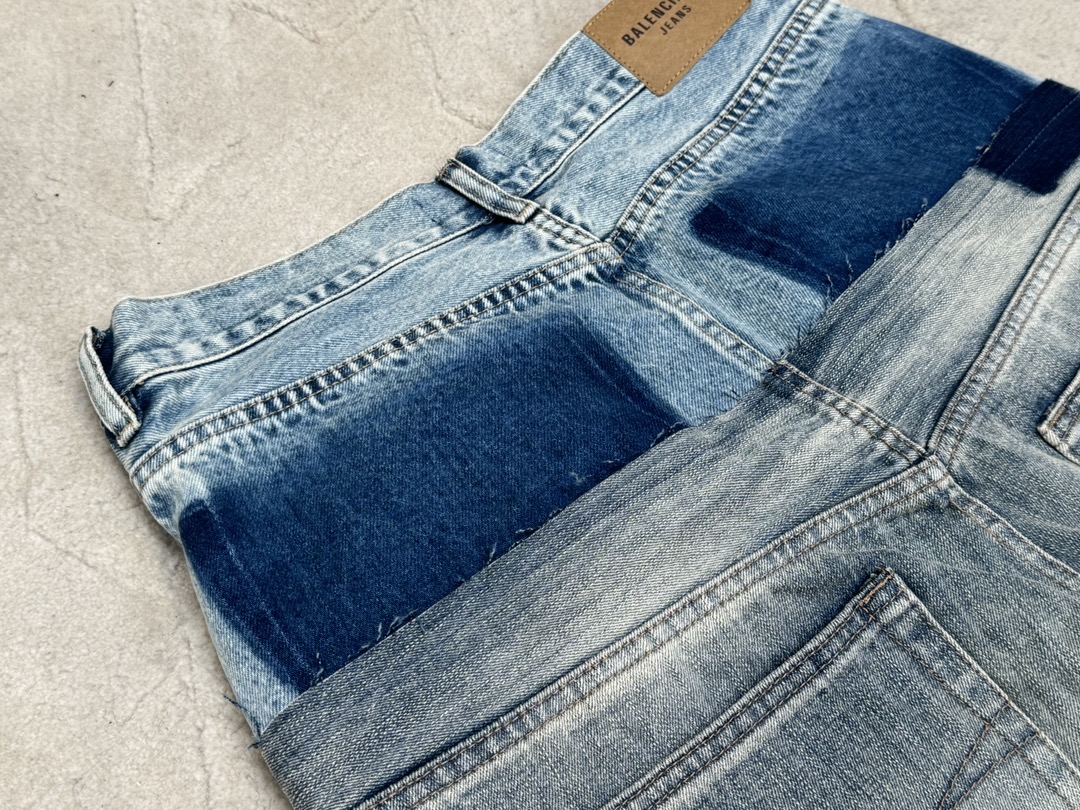 Balenciaga Winter Collection Double Waist Contrasting Denim Jeans 10 i1729274954 4640 7