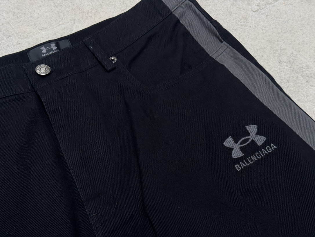 Balenciaga X Under Armour Embroidered Black Denim Pants - Modern Style 6 i1739899809 1110 3