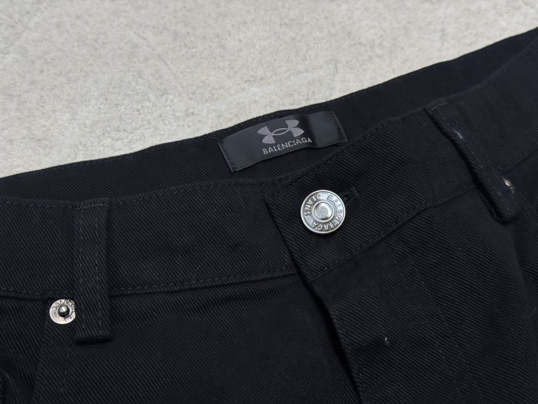 Balenciaga X Under Armour Embroidered Black Denim Pants - Modern Style 5 i1739899809 3930 0