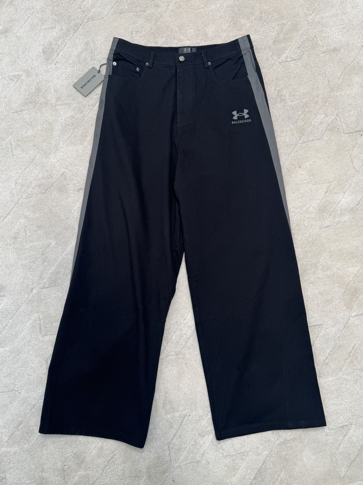Balenciaga X Under Armour Embroidered Black Denim Pants - Modern Style 3 i1739899809 4599 2