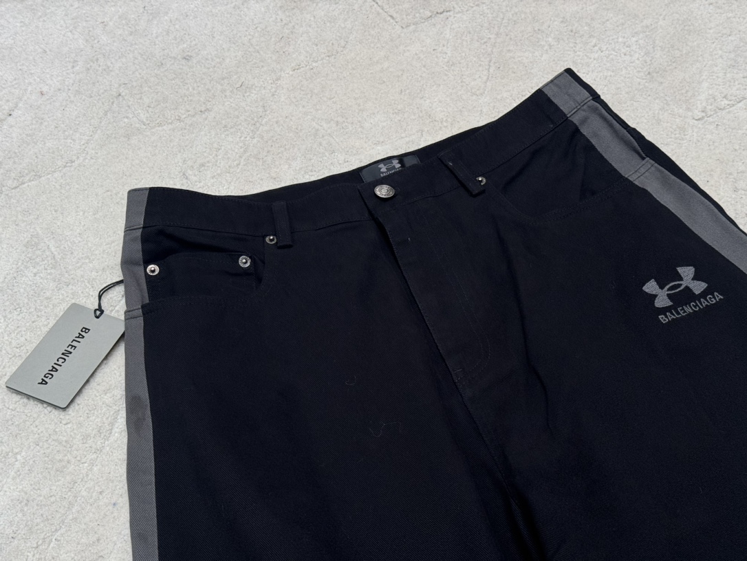 Balenciaga X Under Armour Embroidered Black Denim Pants - Modern Style 4 i1739899809 5615 5