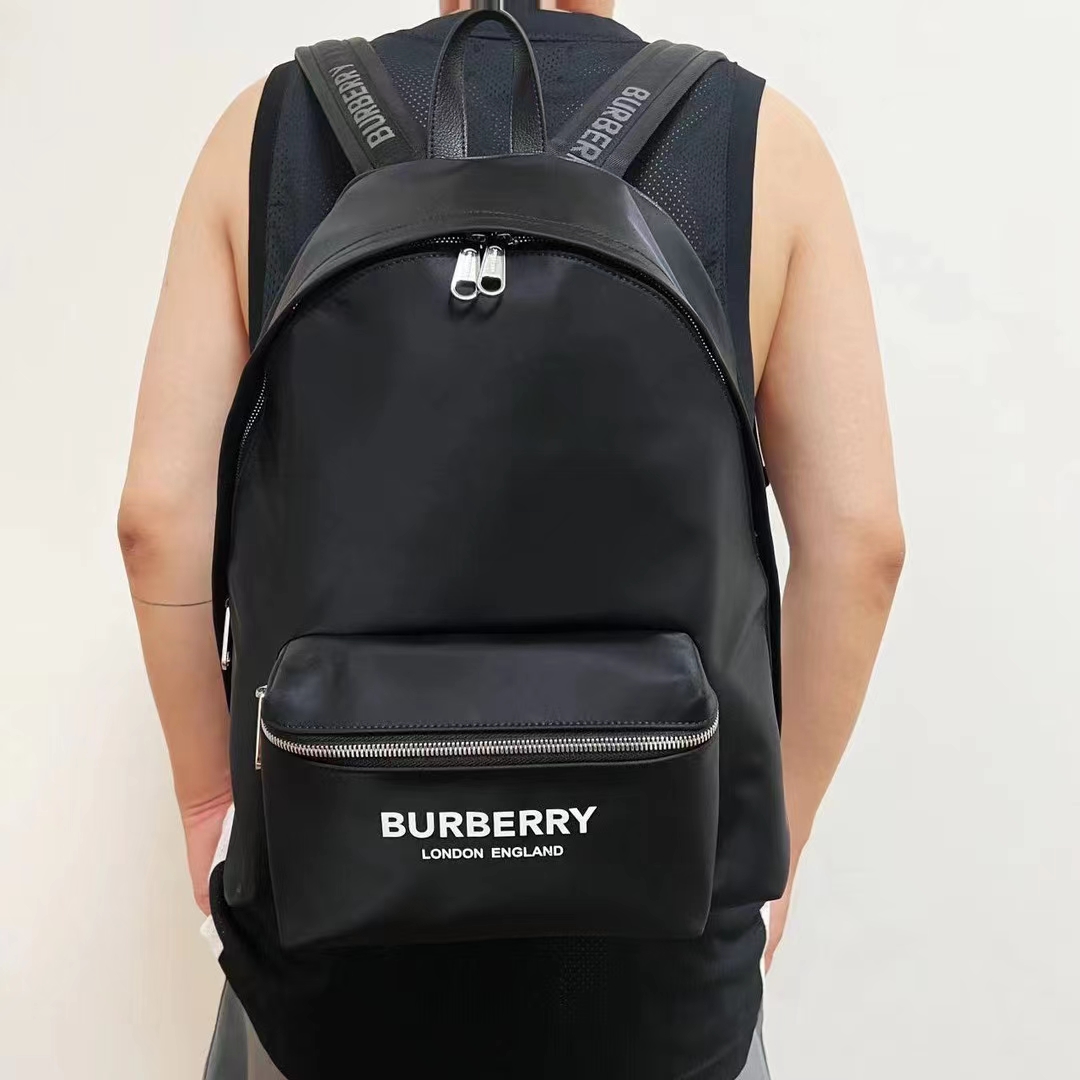 Burberry Bags Backpack Black Unisex Nylon