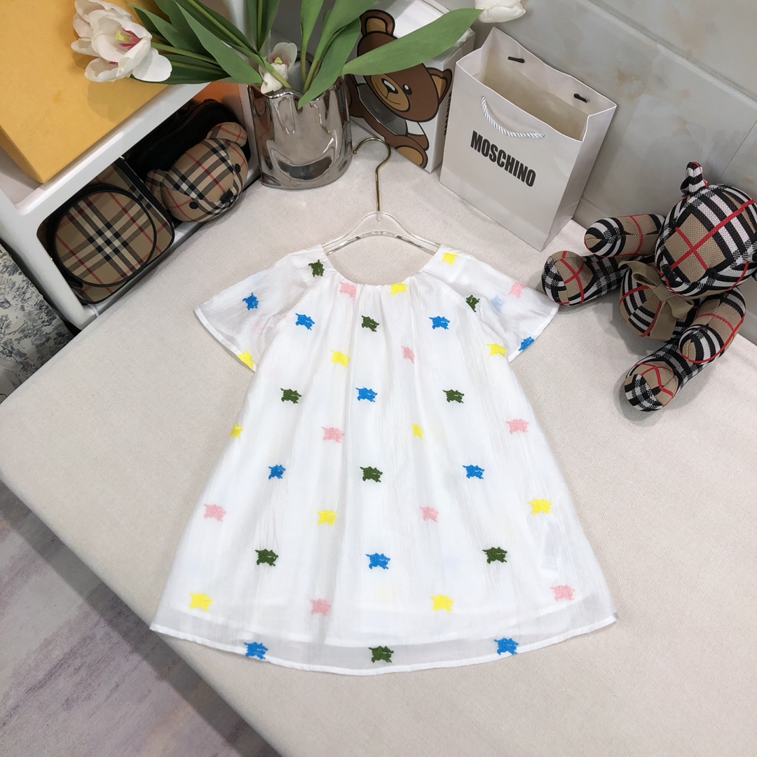 Burberry Cheap
 Clothing Dresses Kids Clothes AAA Quality Replica
 Embroidery Kids Summer Collection
