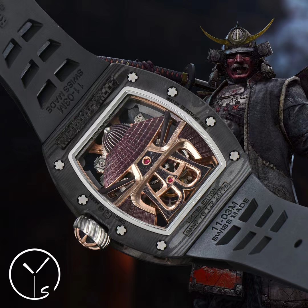 리차드밀 RM 47 블랙 그레이 투르비용 세라믹 남성 시계 레플리카 44996 Richard Mille 이미지 7