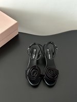 MiuMiu Replicas
 Shoes High Heel Pumps Sandals Rose Genuine Leather Sheepskin Silk Lady
