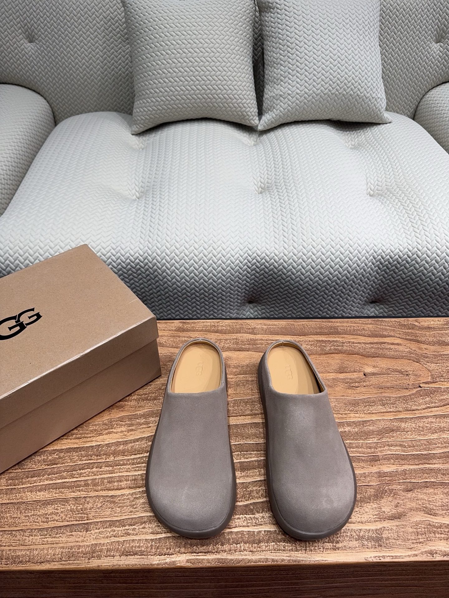 Las nuevas pantuflas Boken de suela gruesa para pequeñas celebridades de Internet de UGG, pantuflas regordetas y con de…