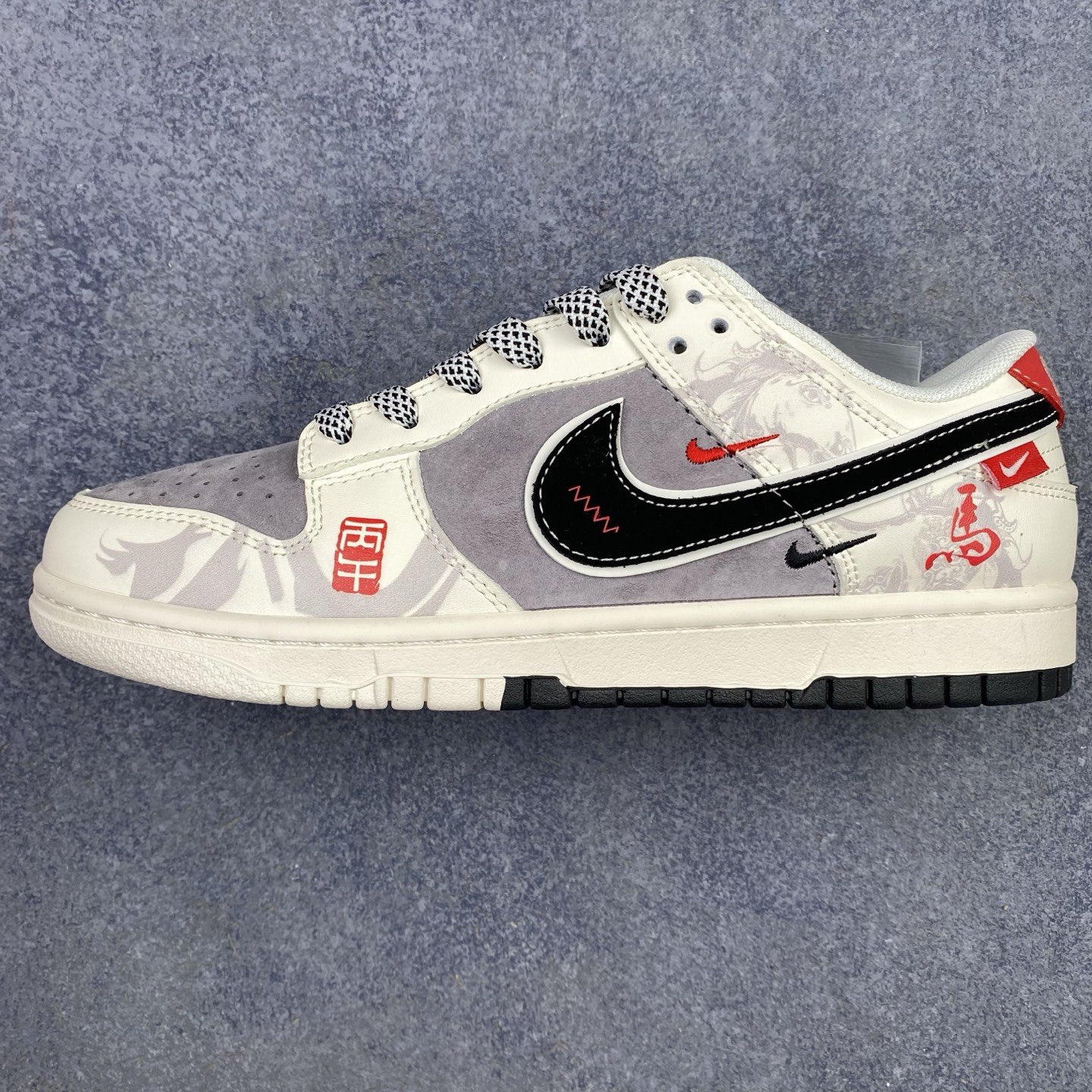 特价  DIY 特价 海外爆款限量发售！高端定制Nike SB Dunk Low “巴黎世家联名---米白灰”高端定制 