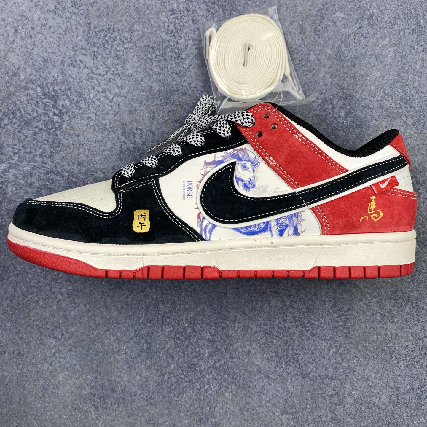 特价  DIY 特价 海外爆款限量发售！高端定制Nike SB Dunk Low “巴黎世家联名---米白灰”高端定制 