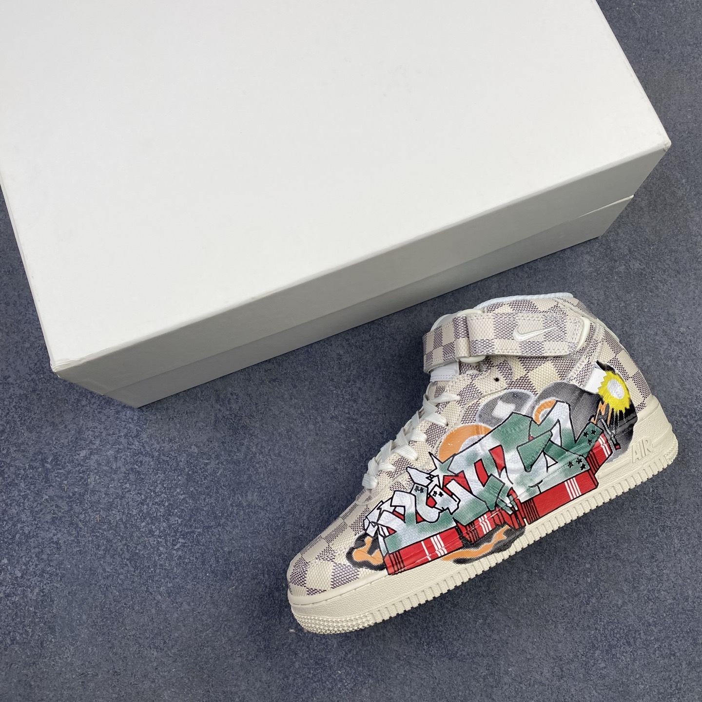 福利特价 💥LouisVuittonxNike Air Force 1 Low低帮系带板鞋 LV联名 空军一号 AF1低