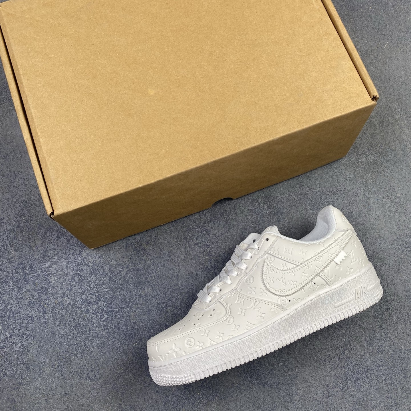 福利特价 💥LouisVuittonxNike Air Force 1 Low低帮系带板鞋 LV联名 空军一号 AF1低