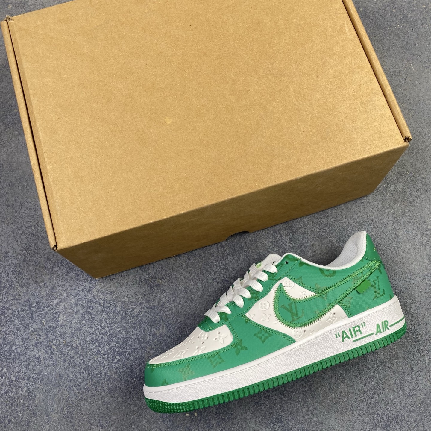 福利特价 💥LouisVuittonxNike Air Force 1 Low低帮系带板鞋 LV联名 空军一号 AF1低